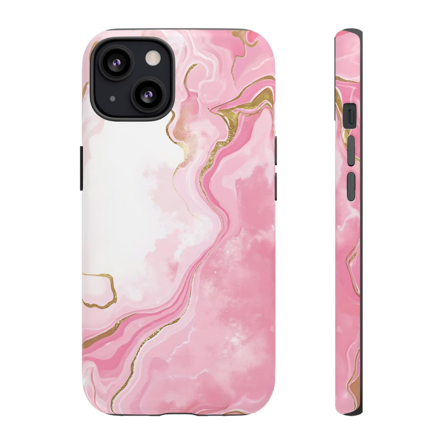 iphone case Pink & Gold Marble Flow iPhone 13