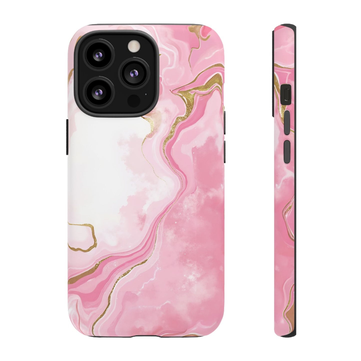 iphone case Pink & Gold Marble Flow iPhone 13 Pro