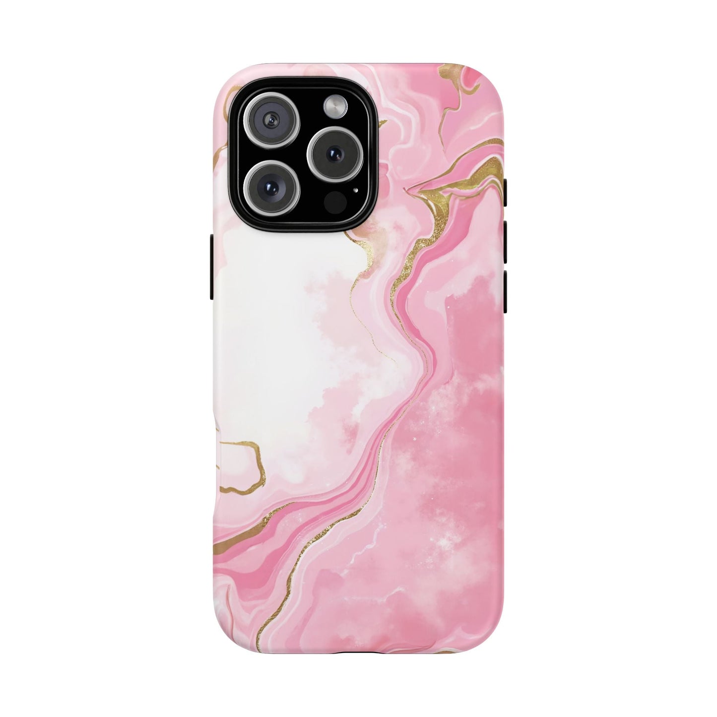 iphone case Pink & Gold Marble Flow iPhone 16 Pro Max