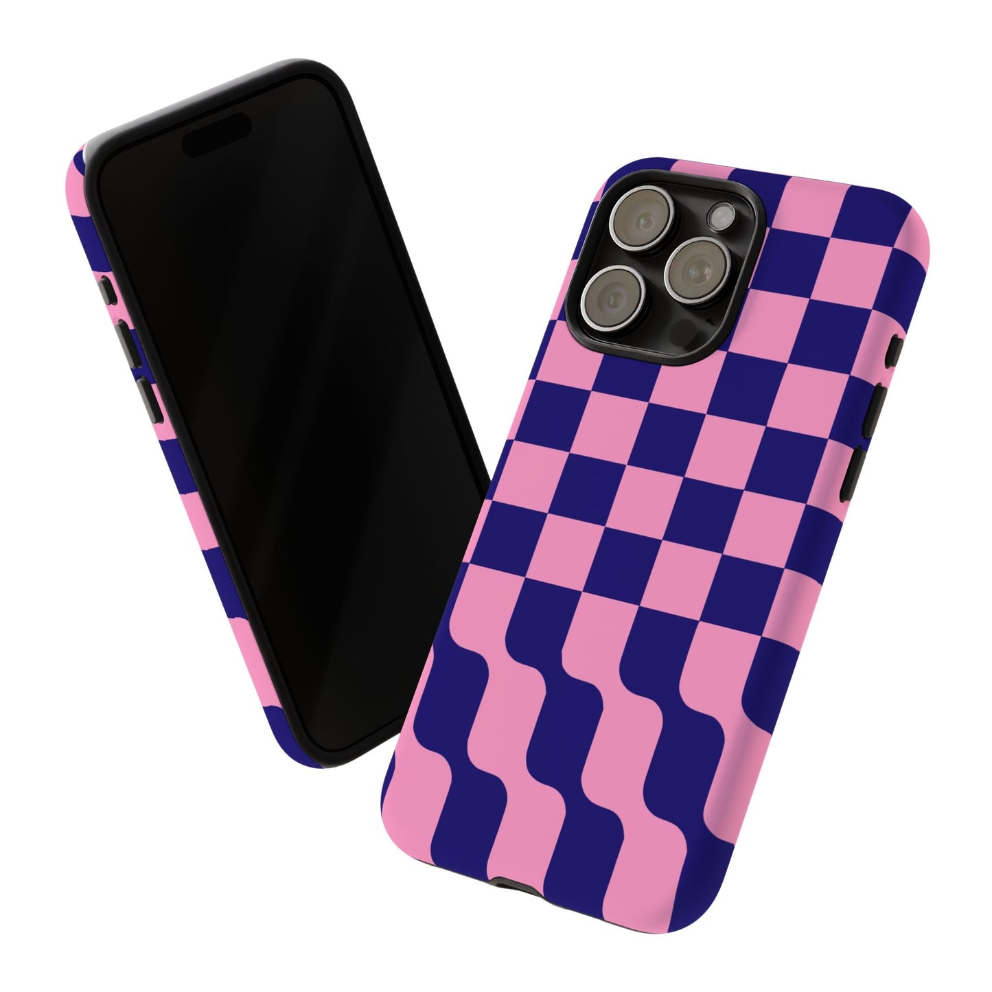 iphone case Pink Wave Checkerboard