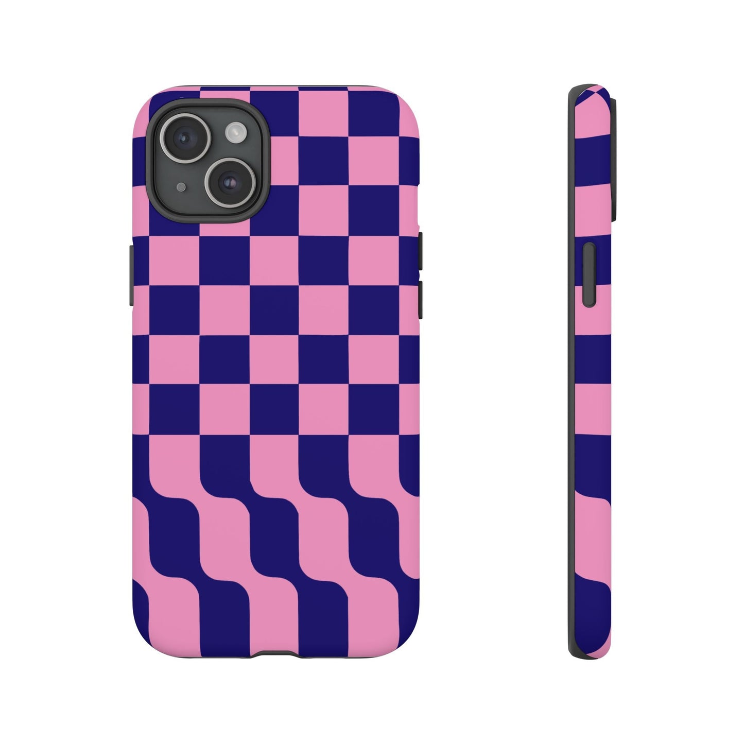 iphone case Pink Wave Checkerboard iPhone 15 Plus