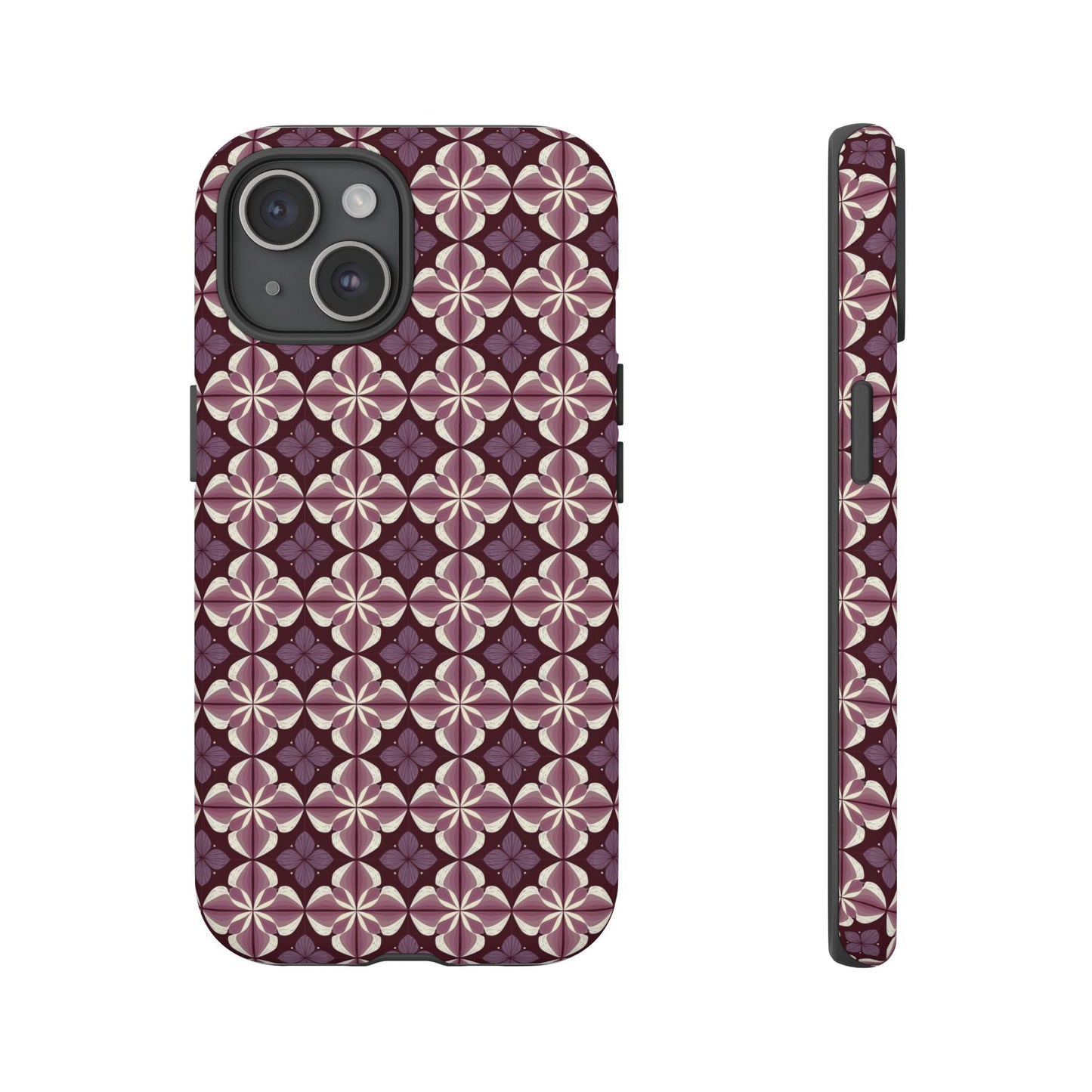 iphone case Plum Kaleidoscope Petals iPhone 15