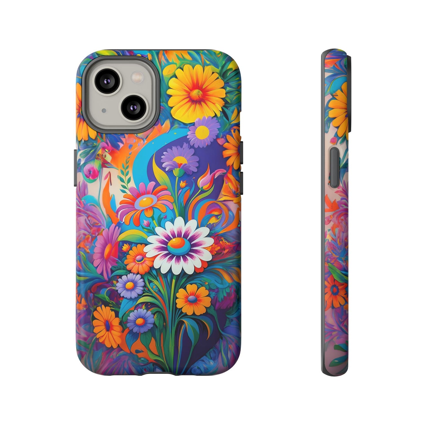 iphone case Psychedelic Daisy Explosion iPhone 14