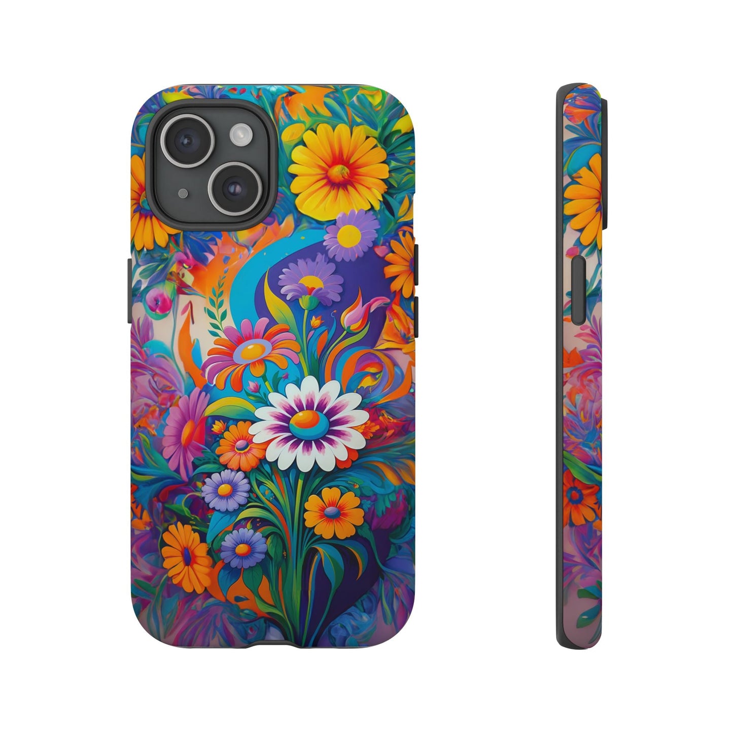 iphone case Psychedelic Daisy Explosion iPhone 15