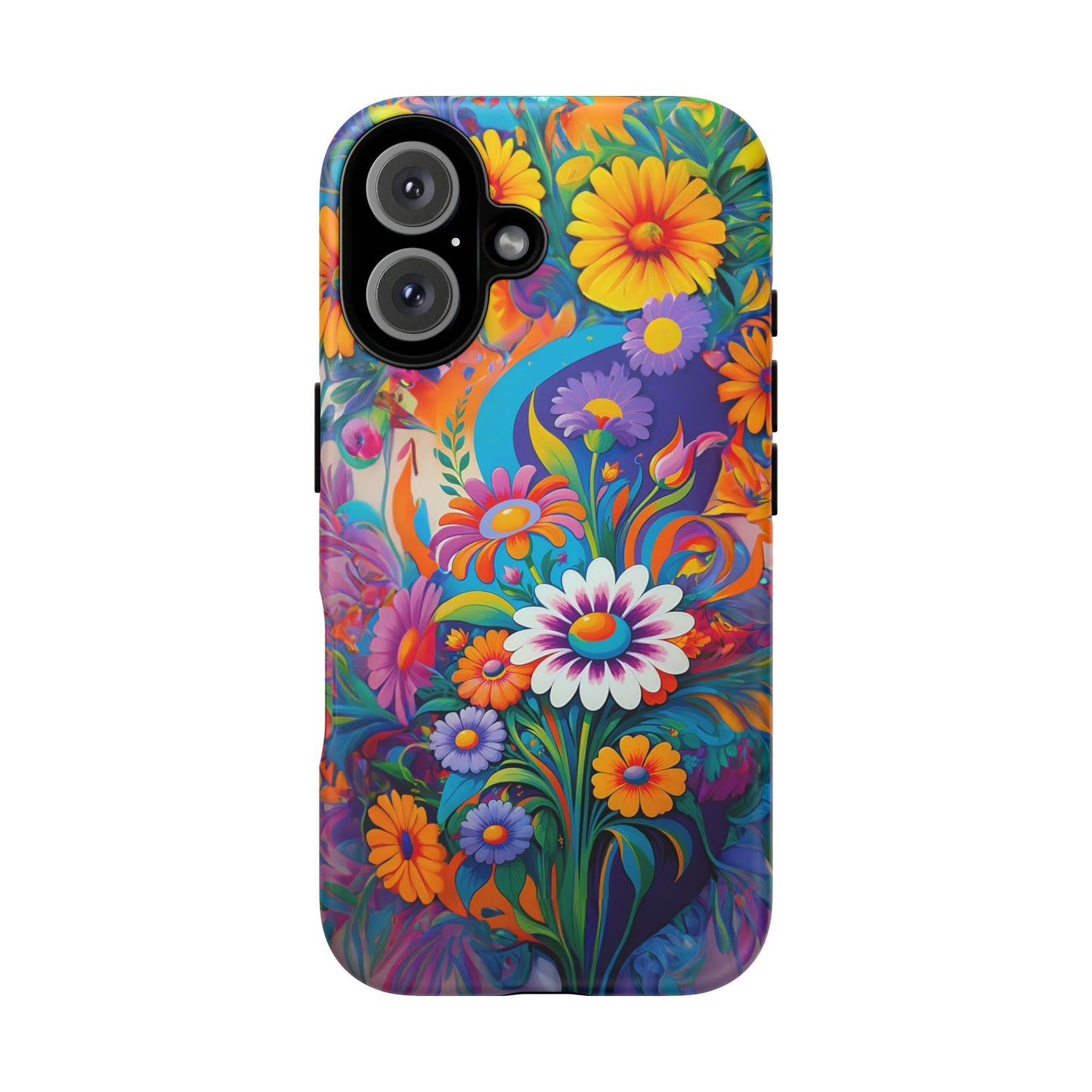 iphone case Psychedelic Daisy Explosion iPhone 16