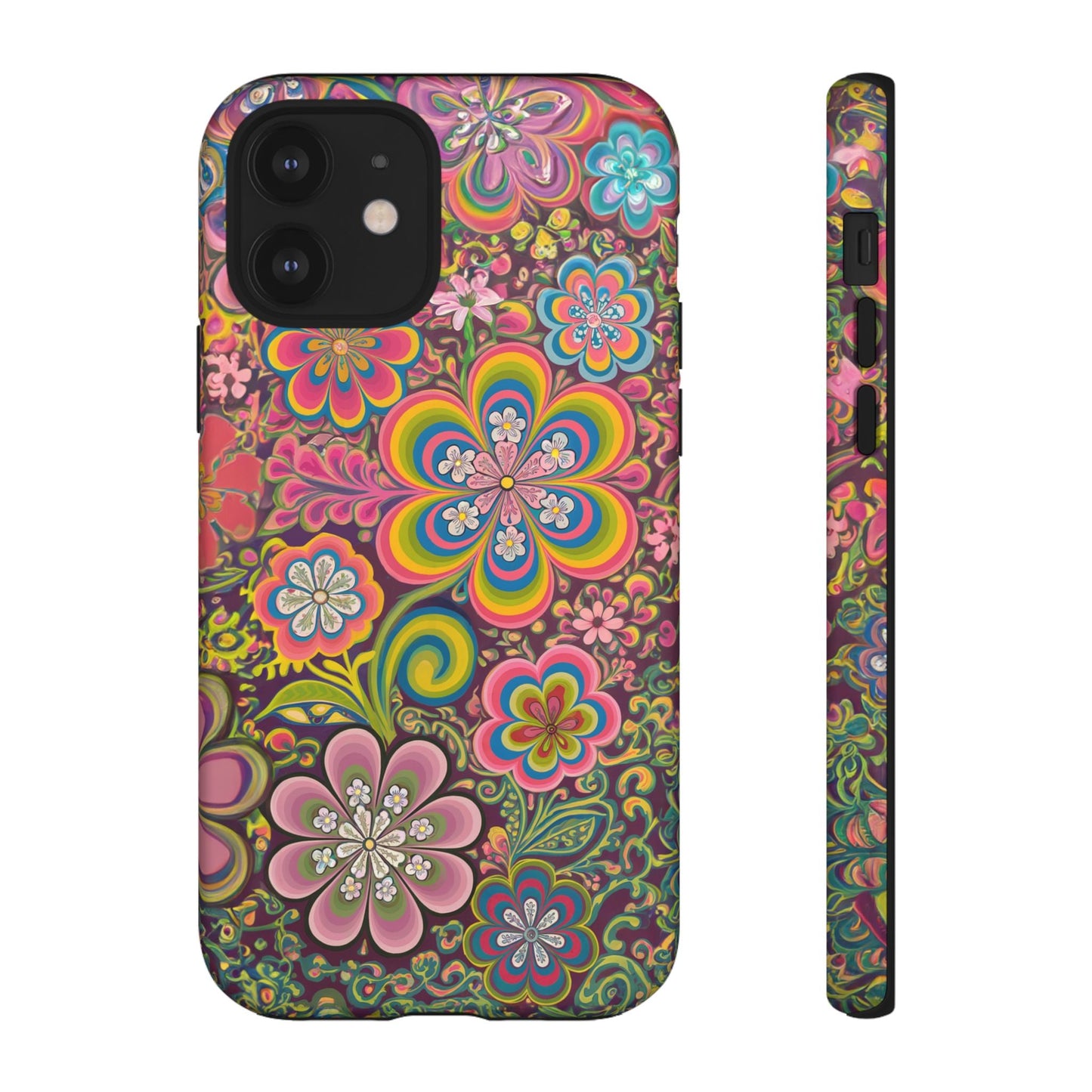 iphone case Psychedelic Flower Power iPhone 12