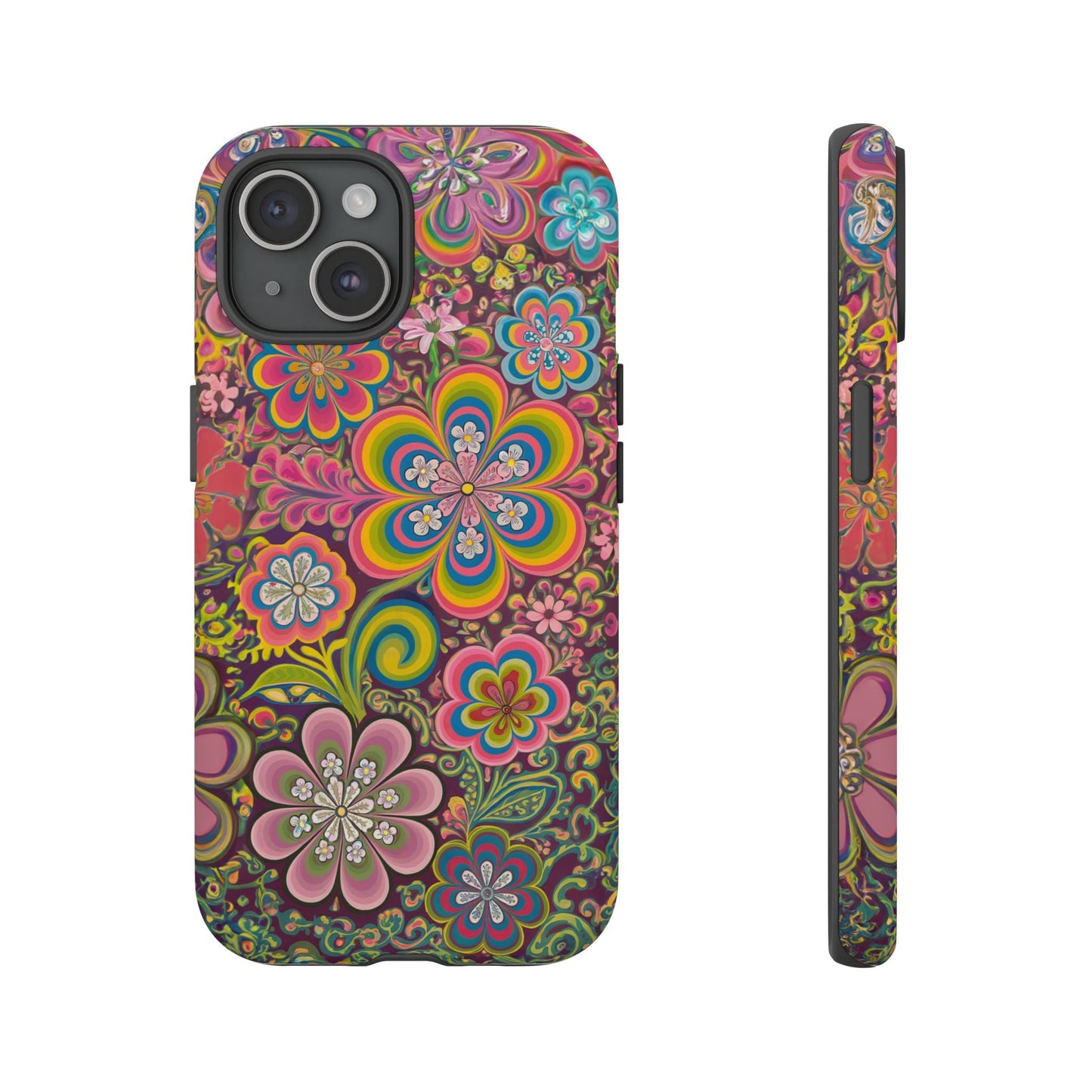 iphone case Psychedelic Flower Power iPhone 15