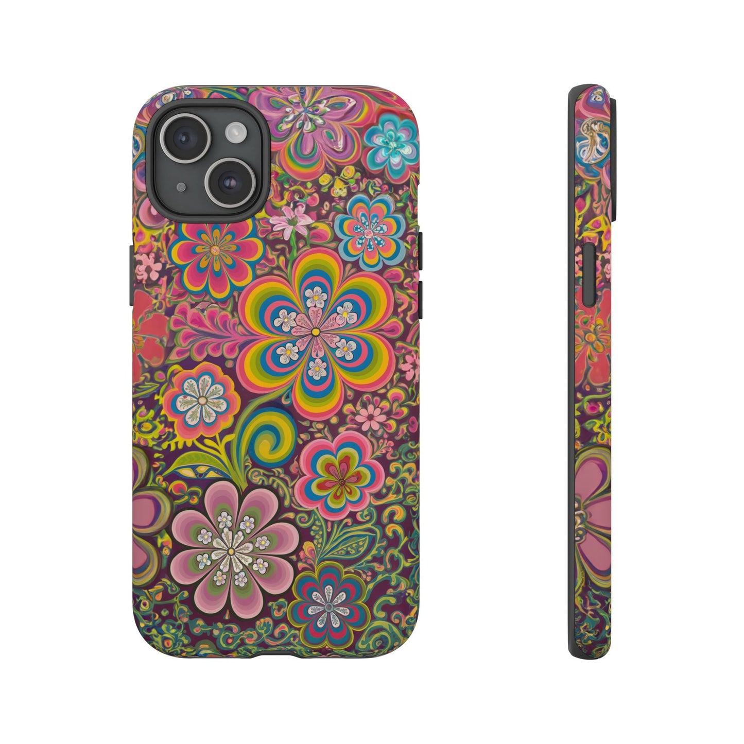 iphone case Psychedelic Flower Power iPhone 15 Plus