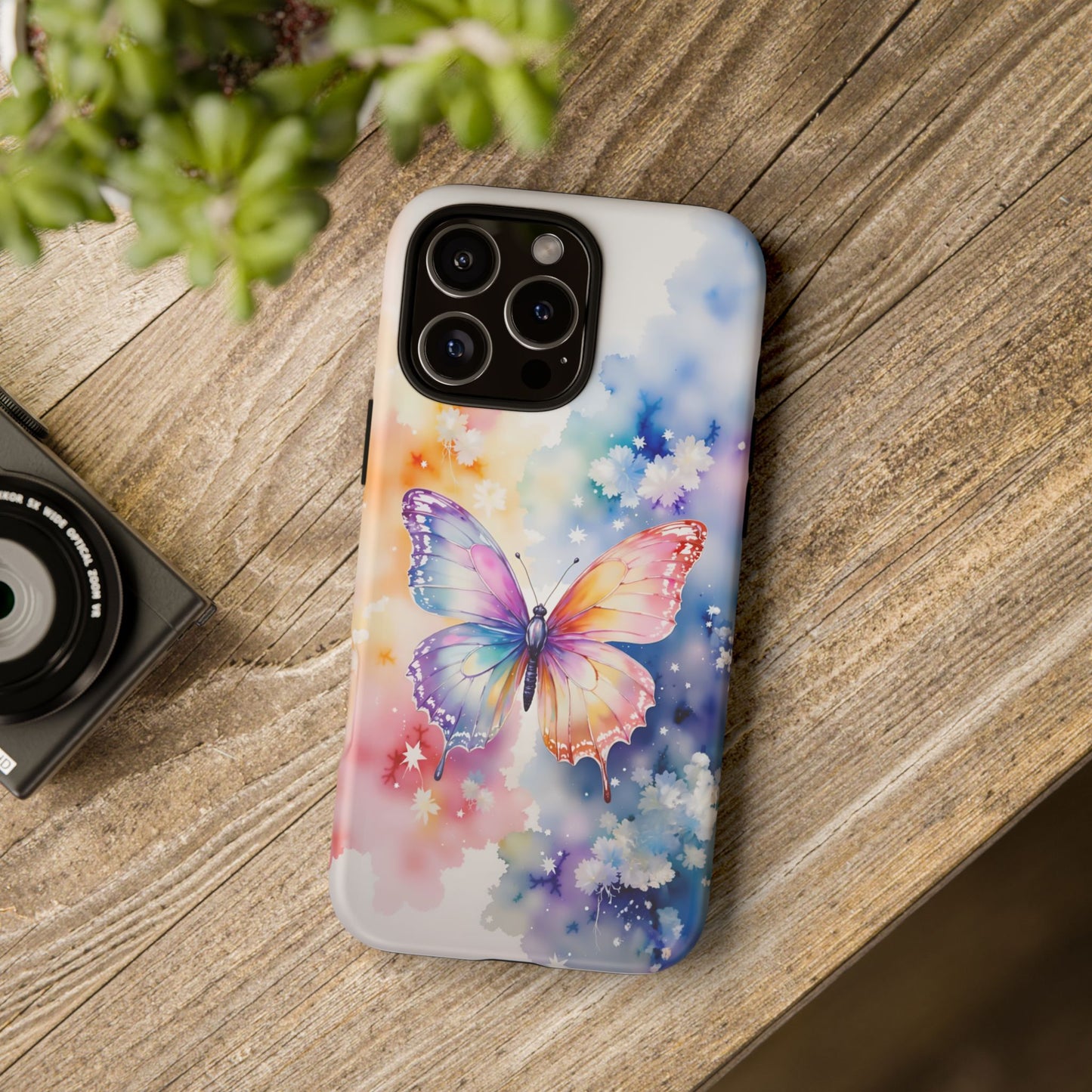 iphone case Rainbow Butterfly Flight