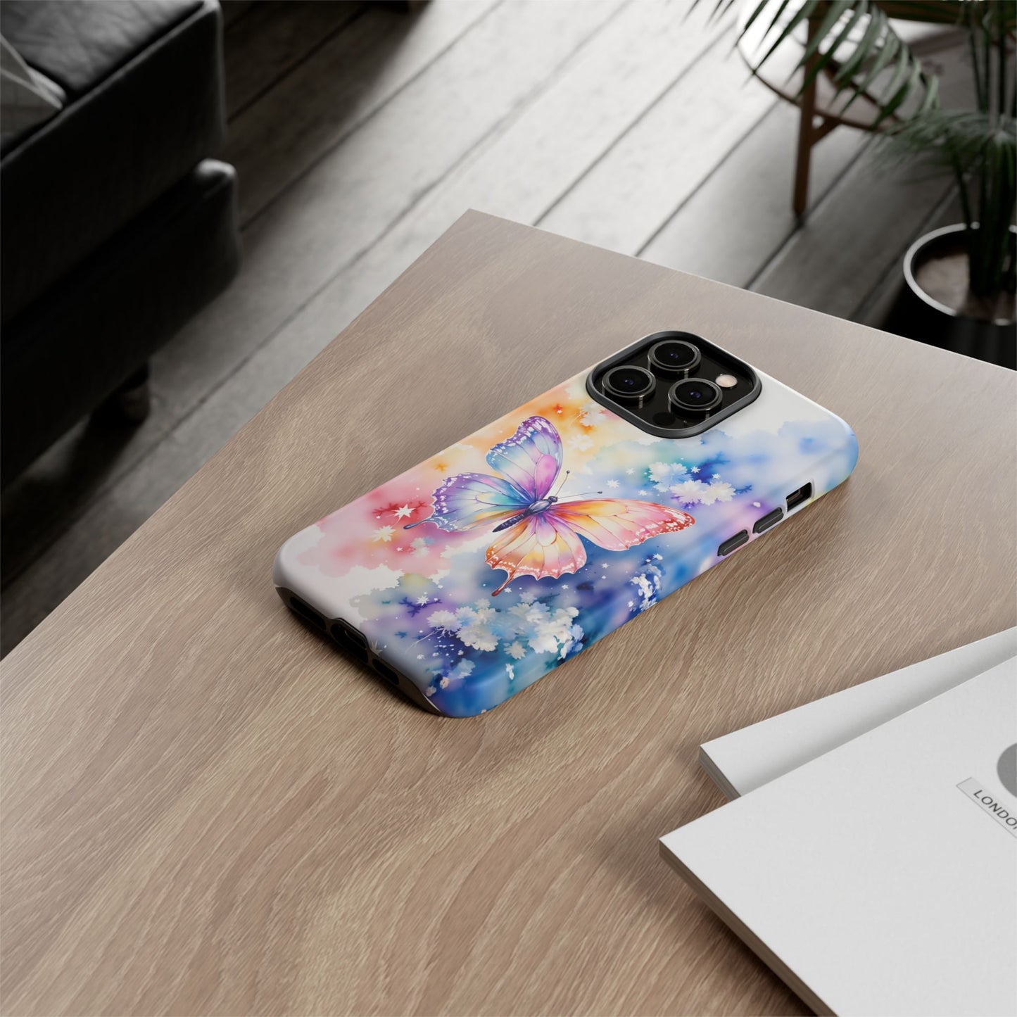 iphone case Rainbow Butterfly Flight