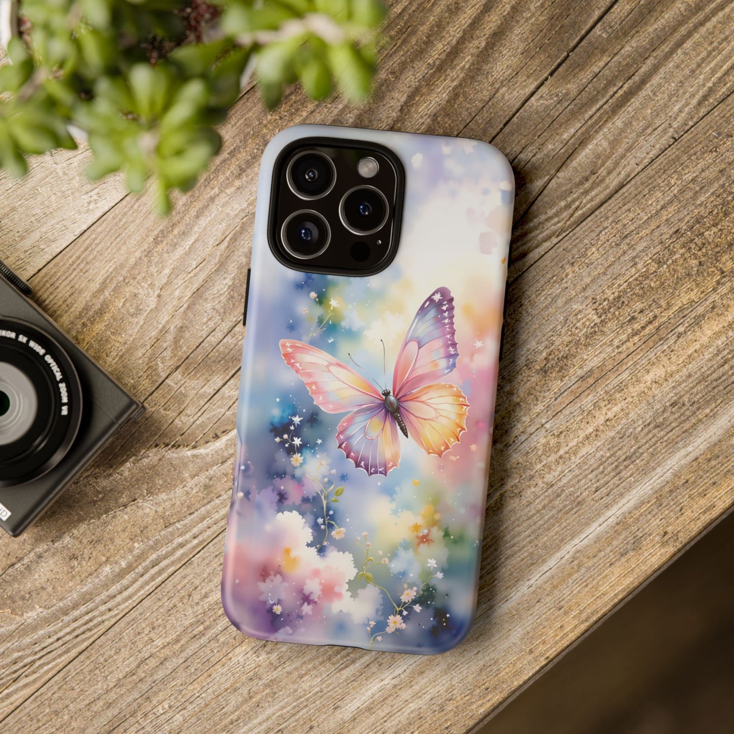 iphone case Rainbow Butterfly Flutter