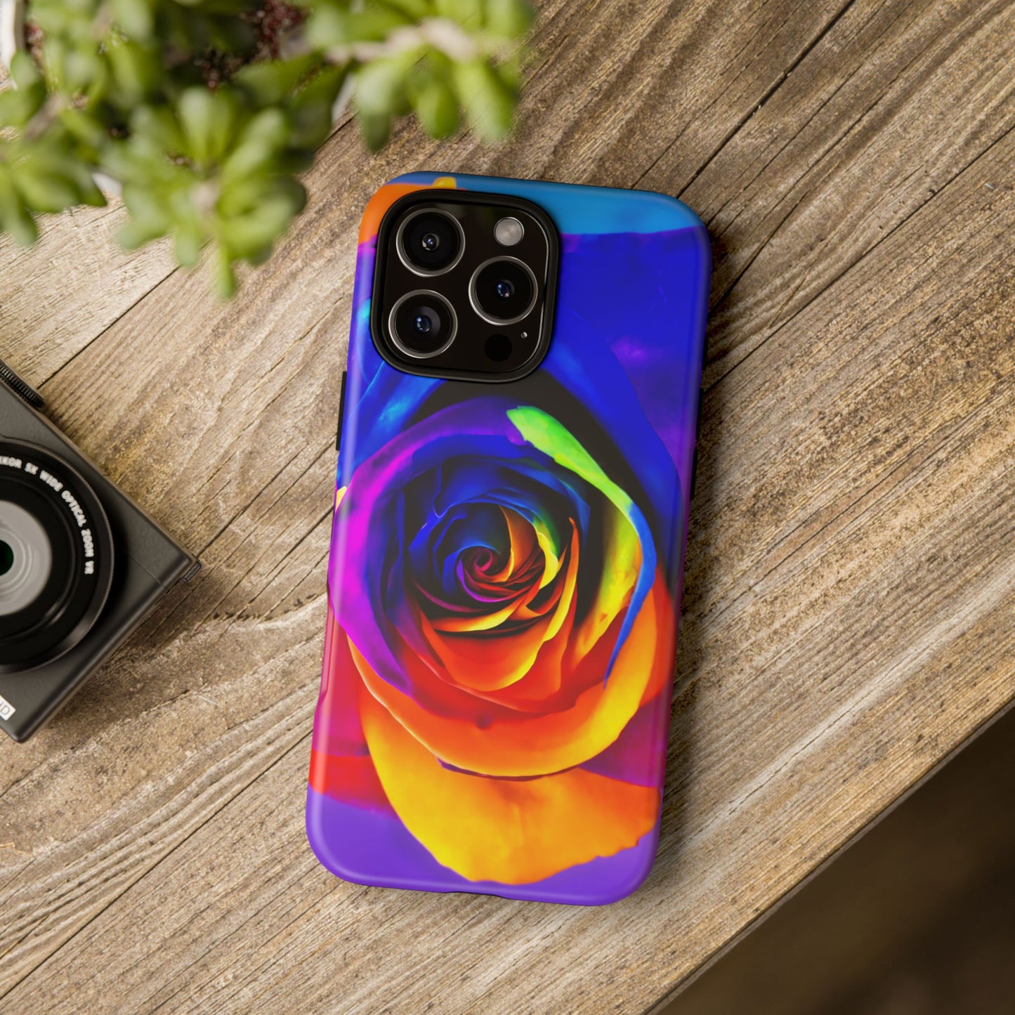 iphone case Rainbow Rose Spiral