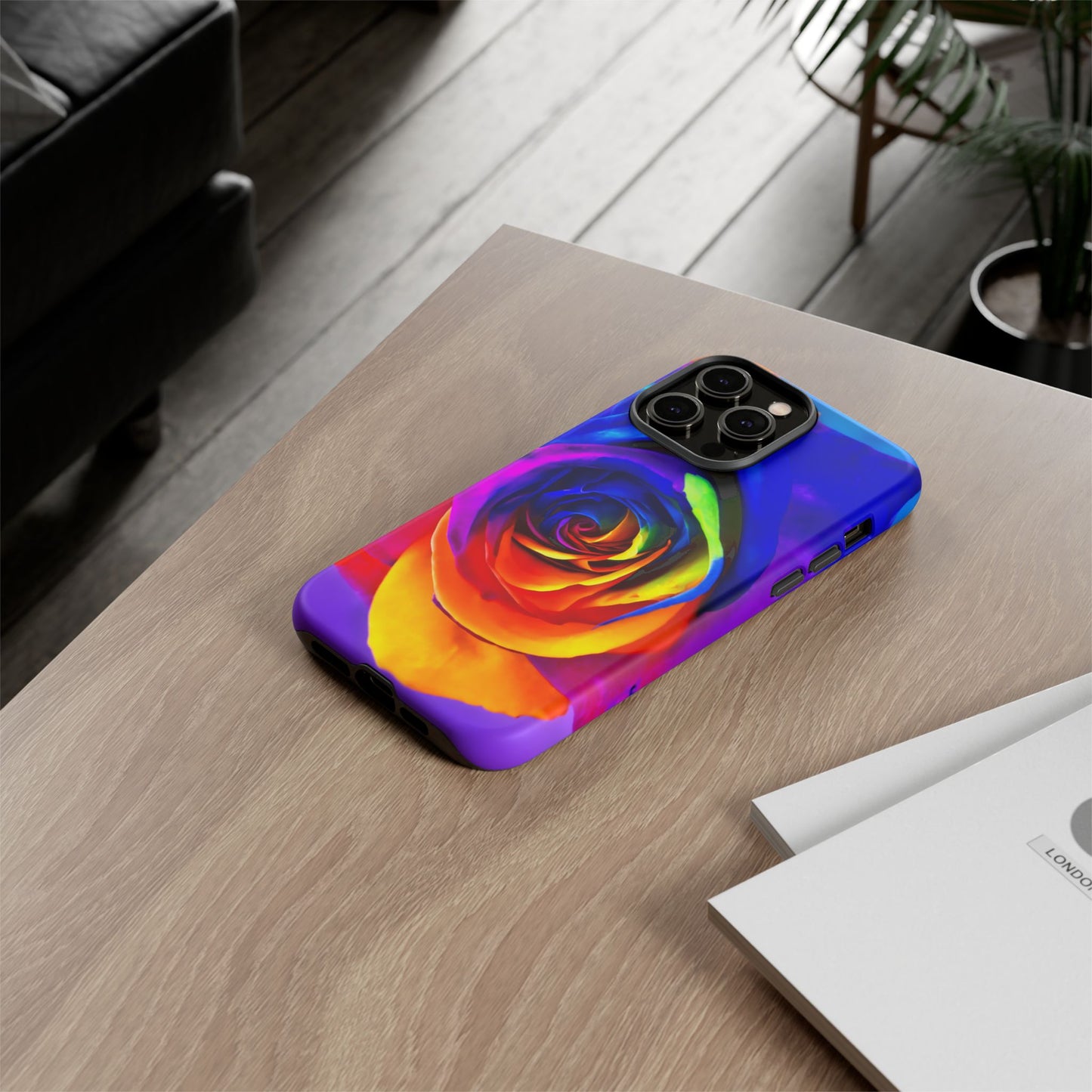 iphone case Rainbow Rose Spiral