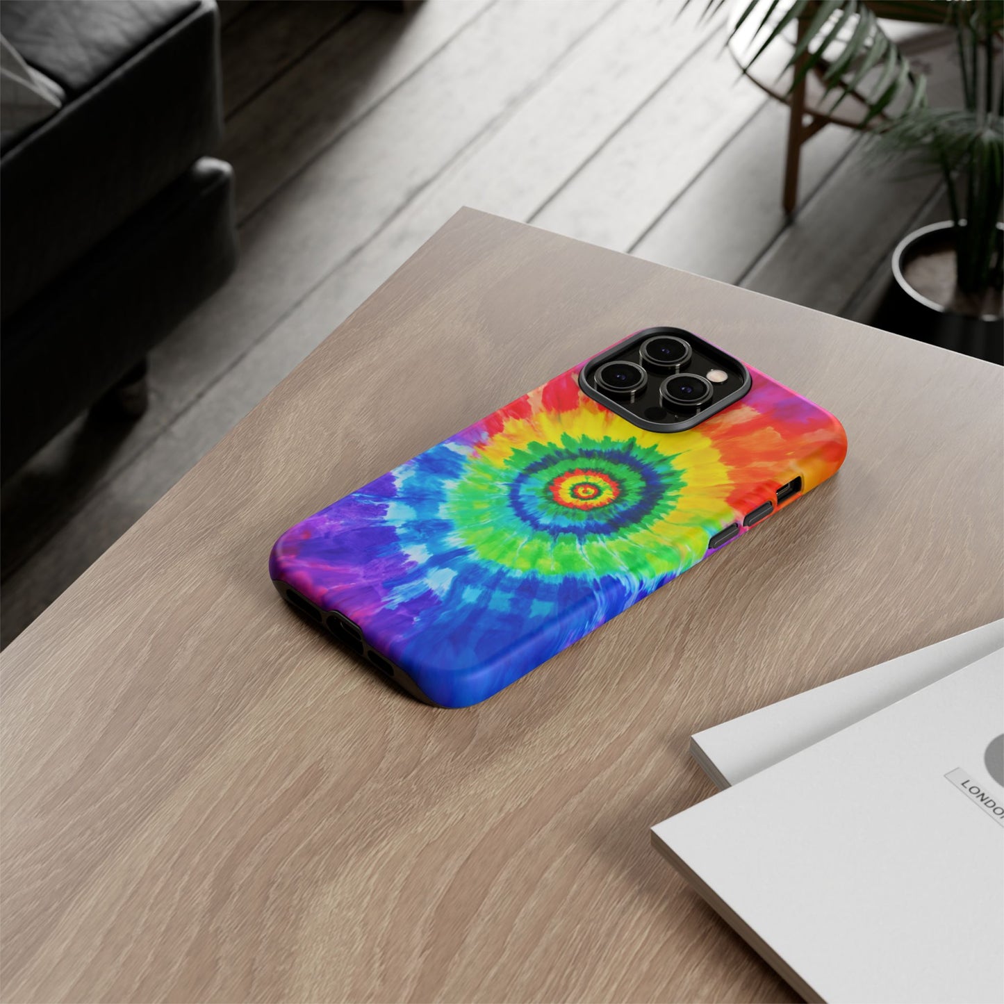 iphone case Rainbow Tie-Dye Spiral