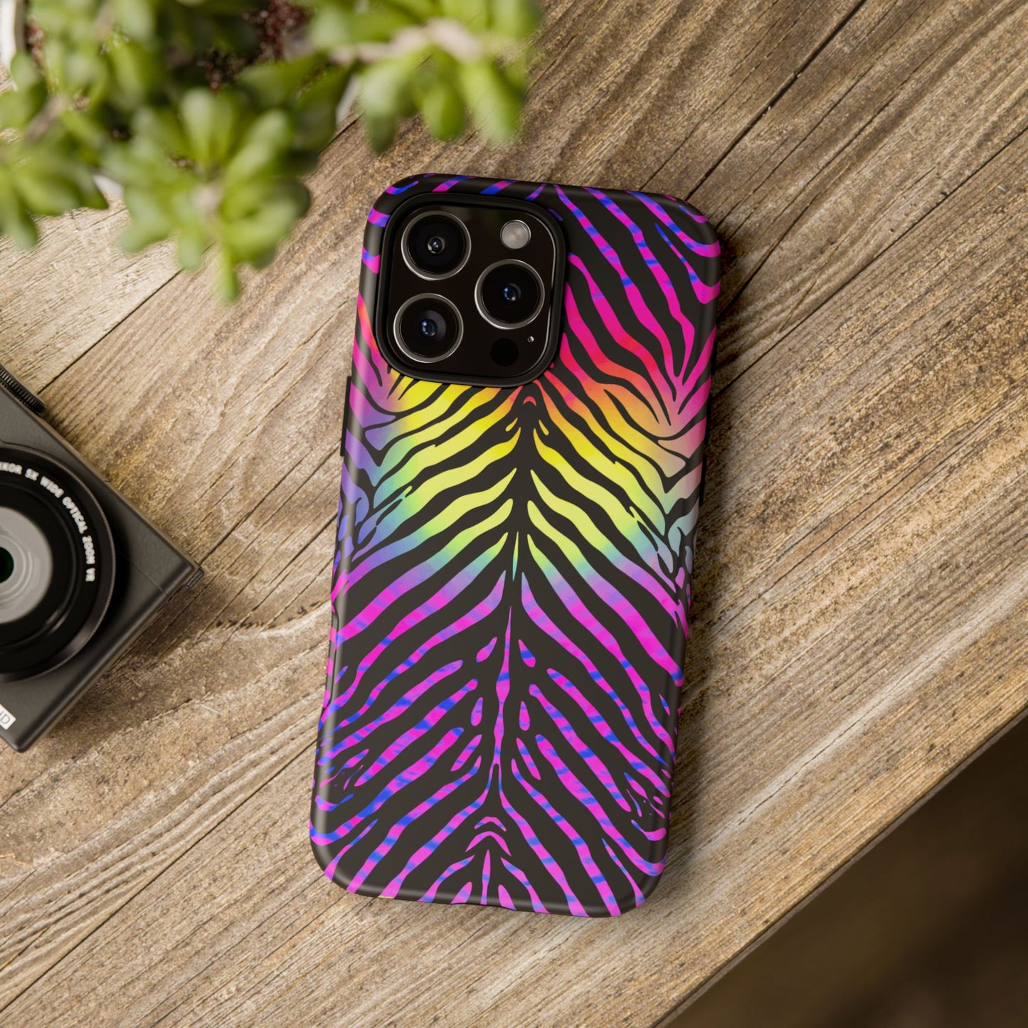 iphone case Rainbow Wild Zebra