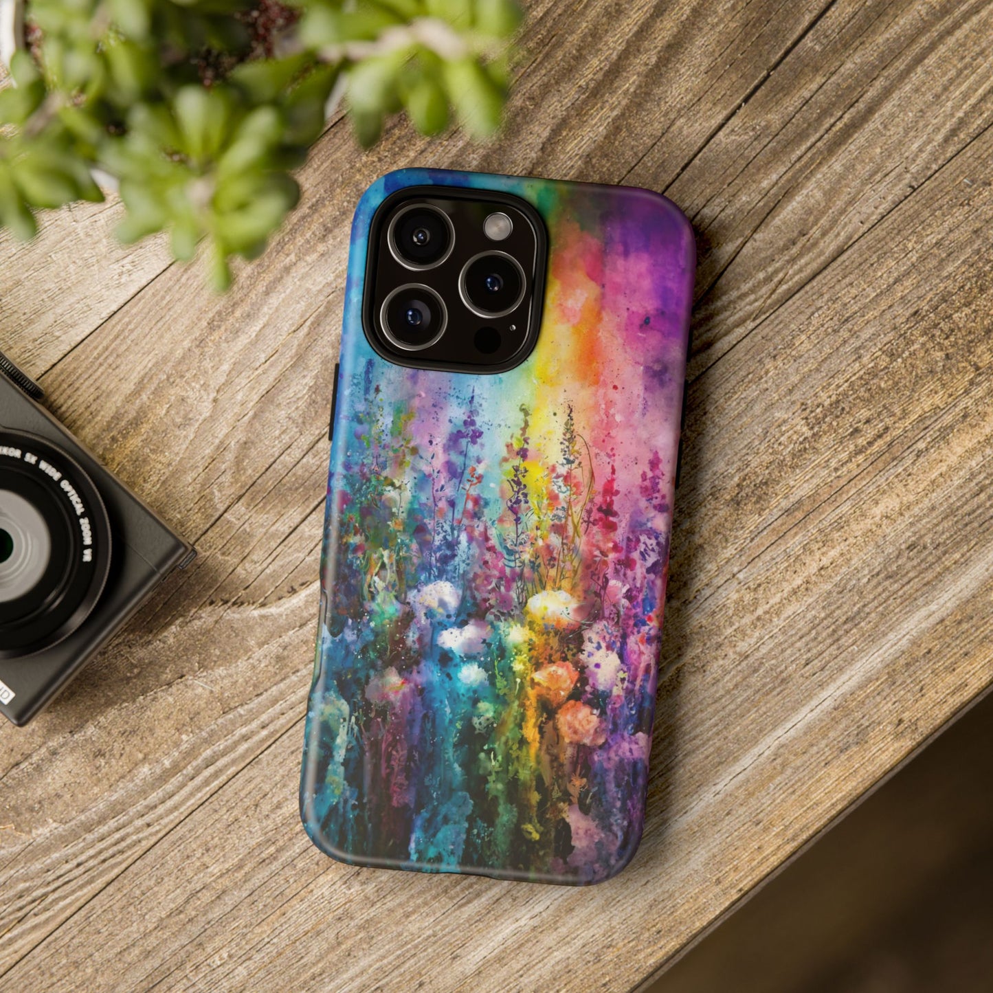 iphone case Rainbow Wildflower Bloomscape