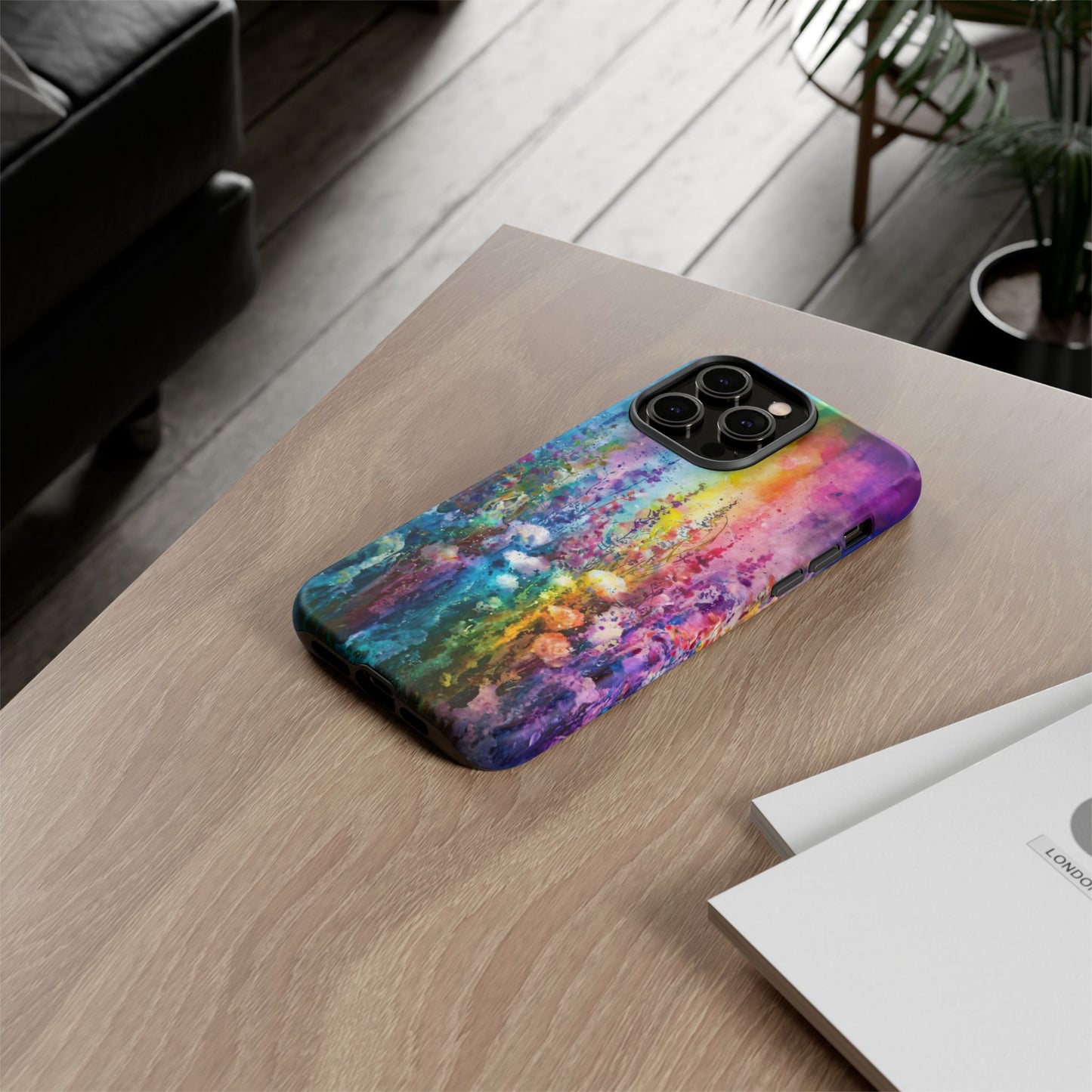 iphone case Rainbow Wildflower Bloomscape