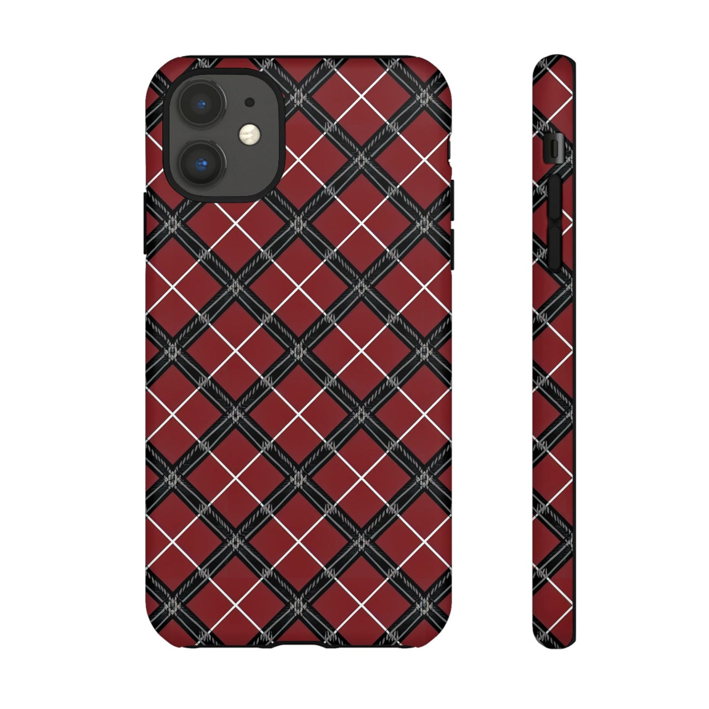 iphone case Regal Crimson Argyle iPhone 11