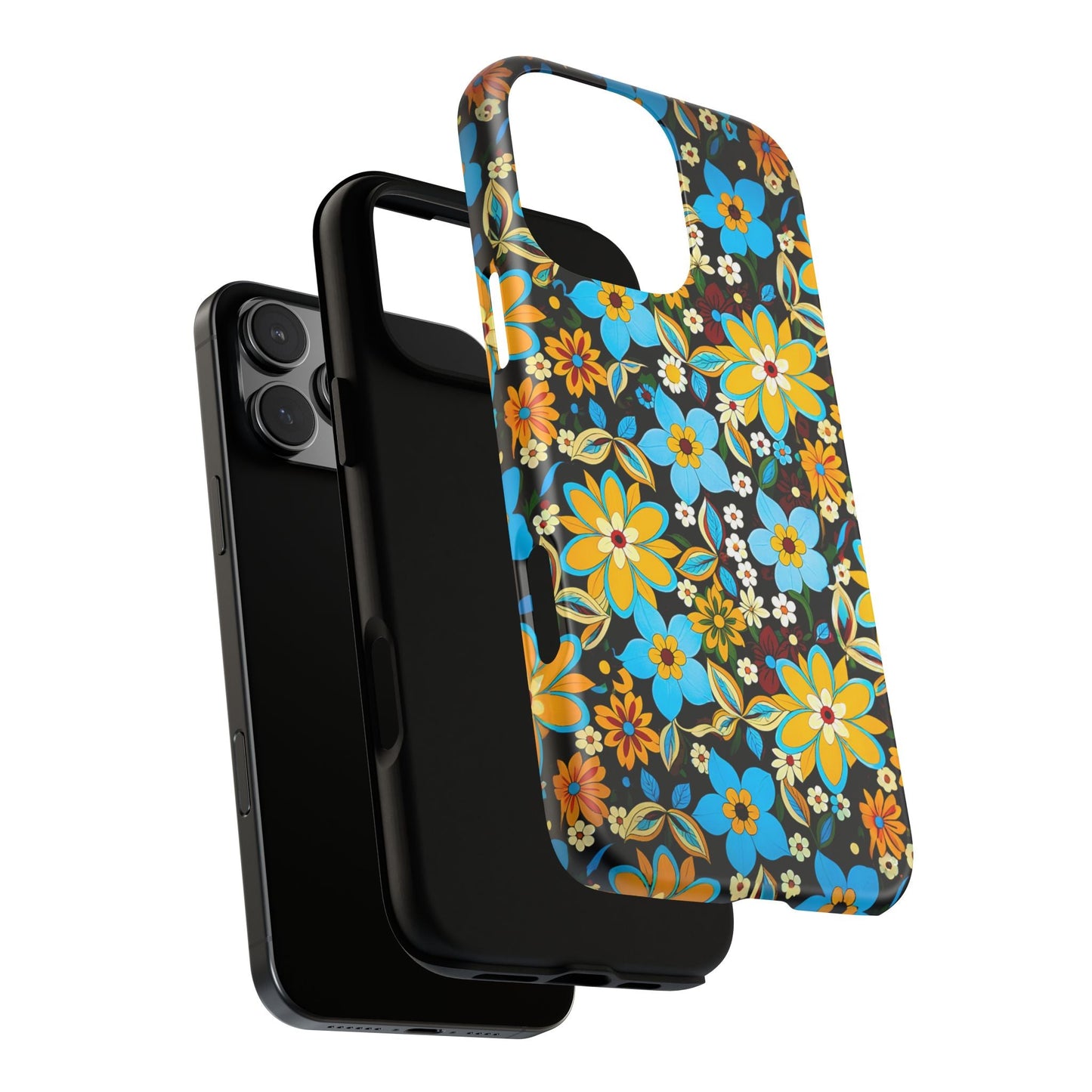 iphone case Retro Blossom Midnight