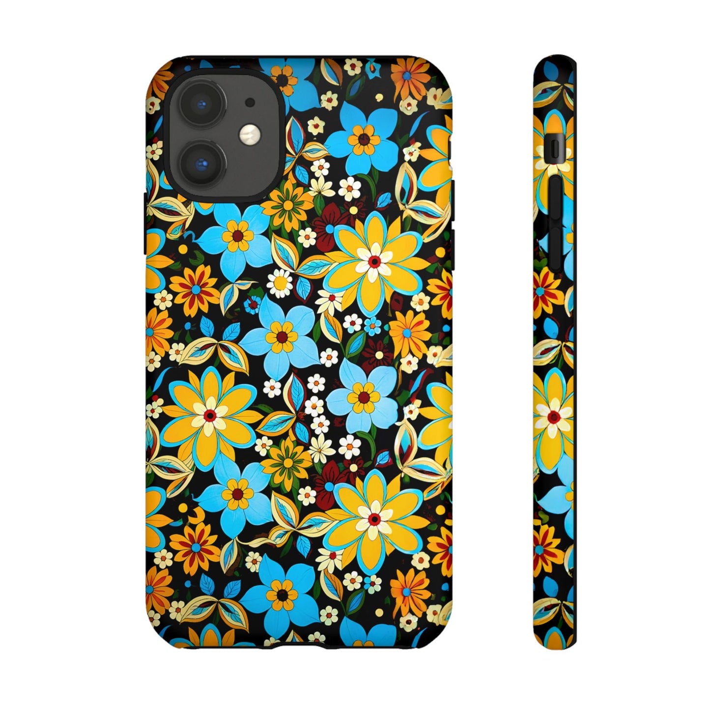 iphone case Retro Blossom Midnight iPhone 11