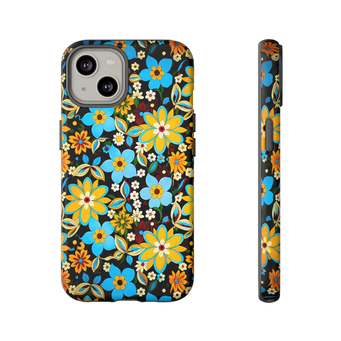 iphone case Retro Blossom Midnight iPhone 14