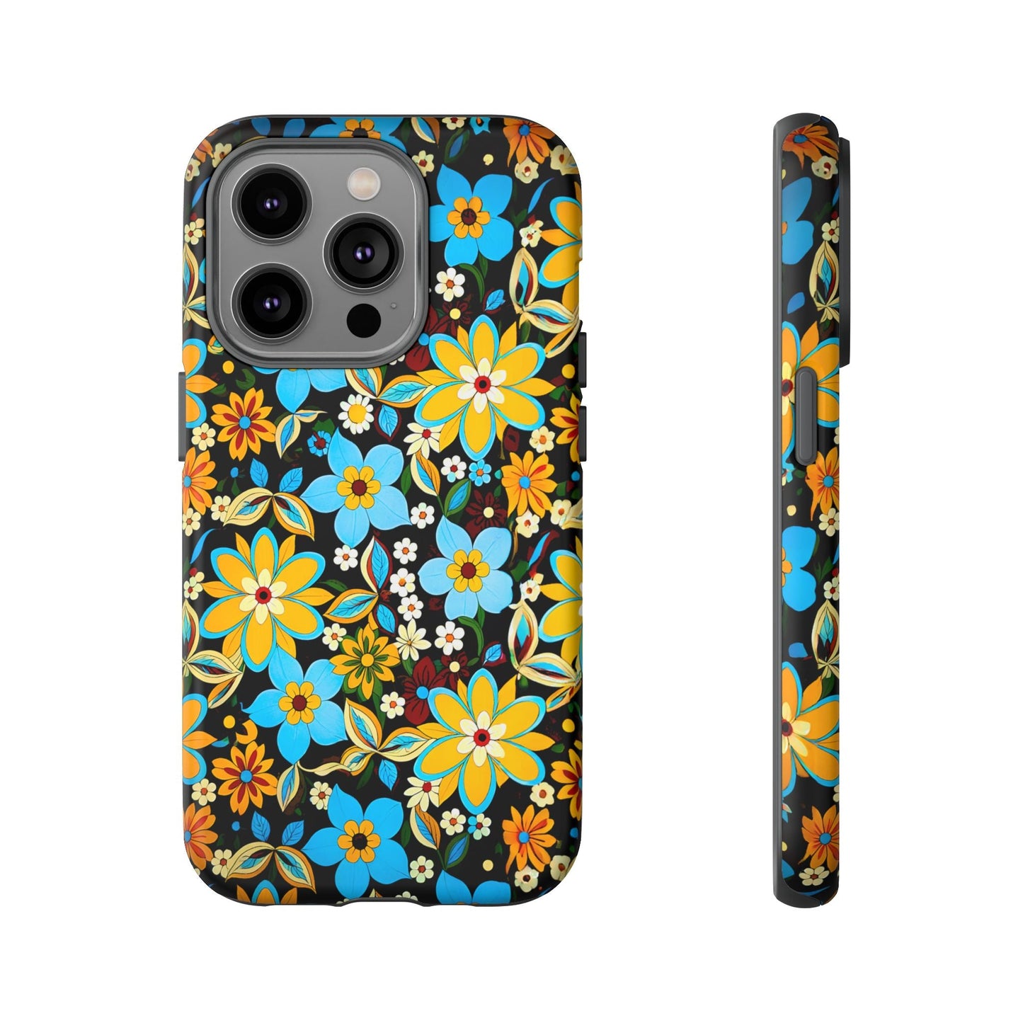 iphone case Retro Blossom Midnight iPhone 14 Pro