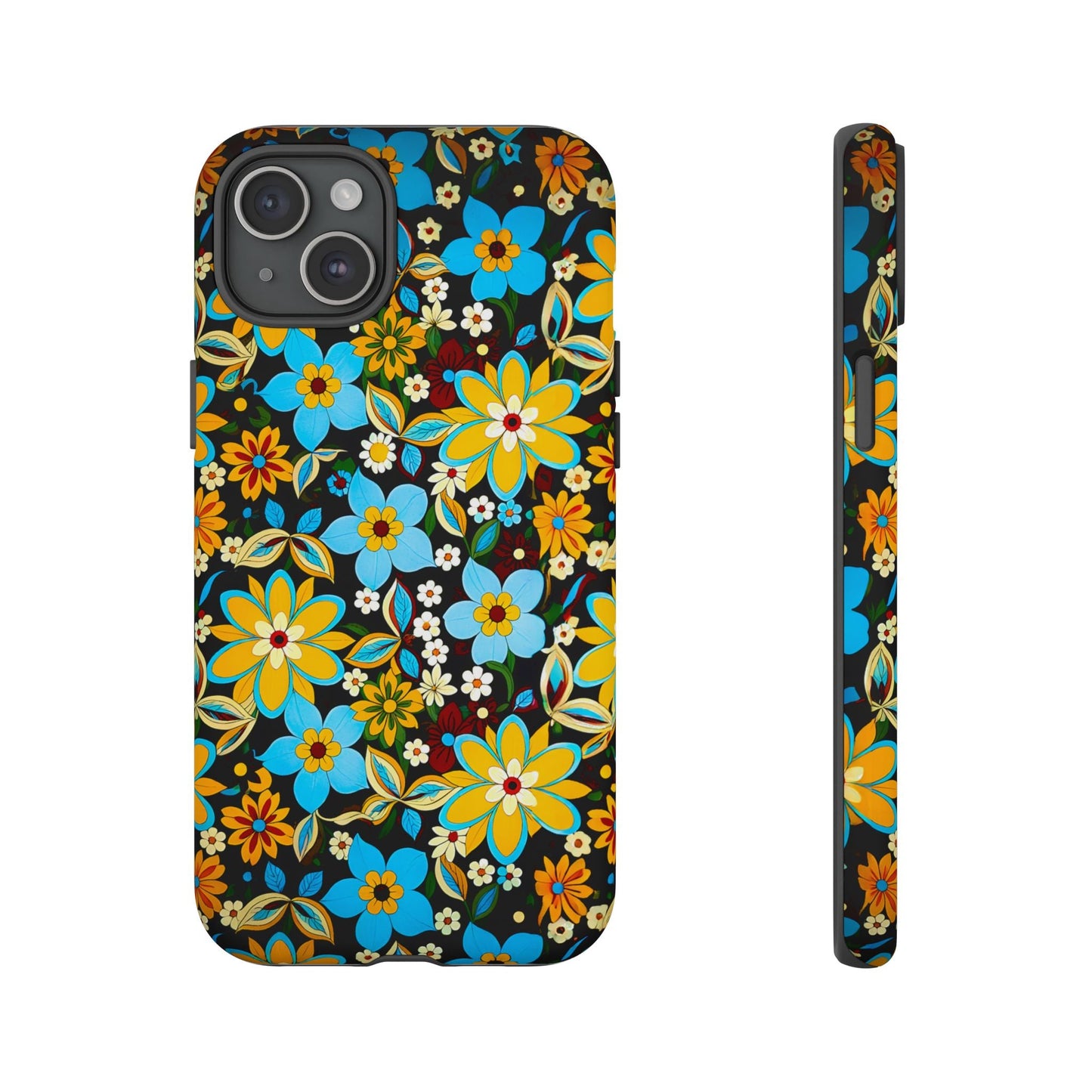 iphone case Retro Blossom Midnight iPhone 15 Plus