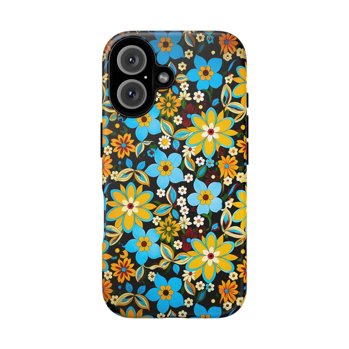 iphone case Retro Blossom Midnight iPhone 16