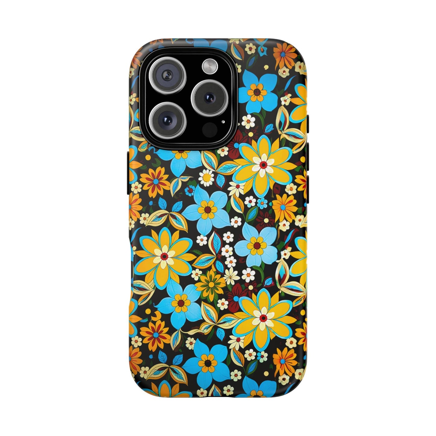 iphone case Retro Blossom Midnight iPhone 16 Pro