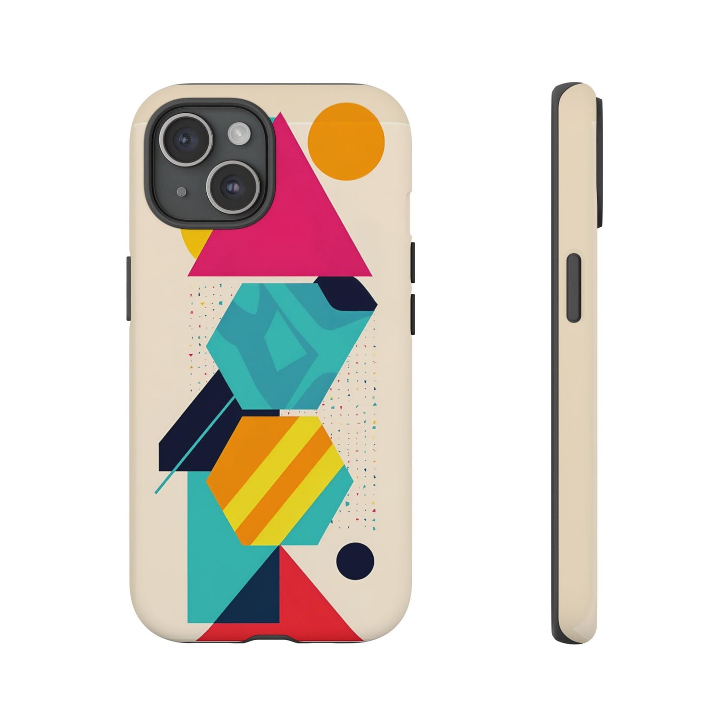 iphone case Retro Geometric Space iPhone 15