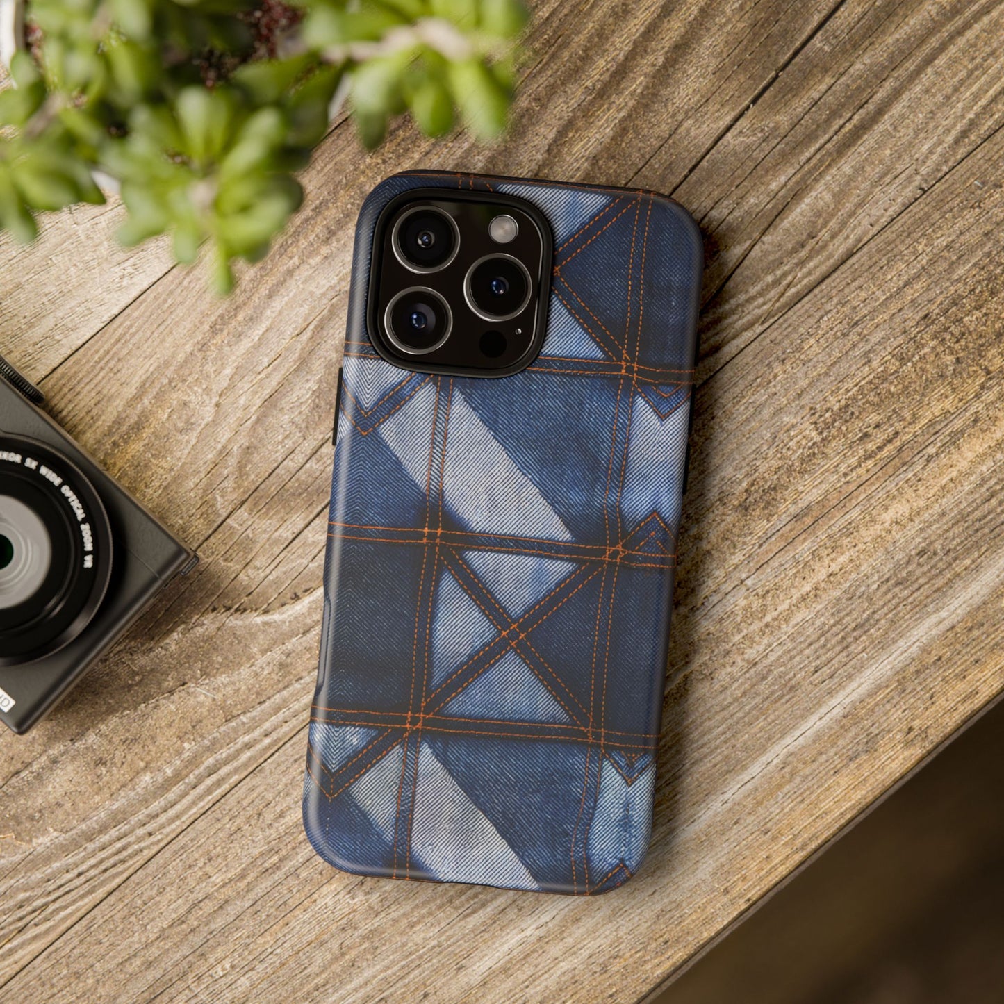 iphone case Rustic Stitch Denim