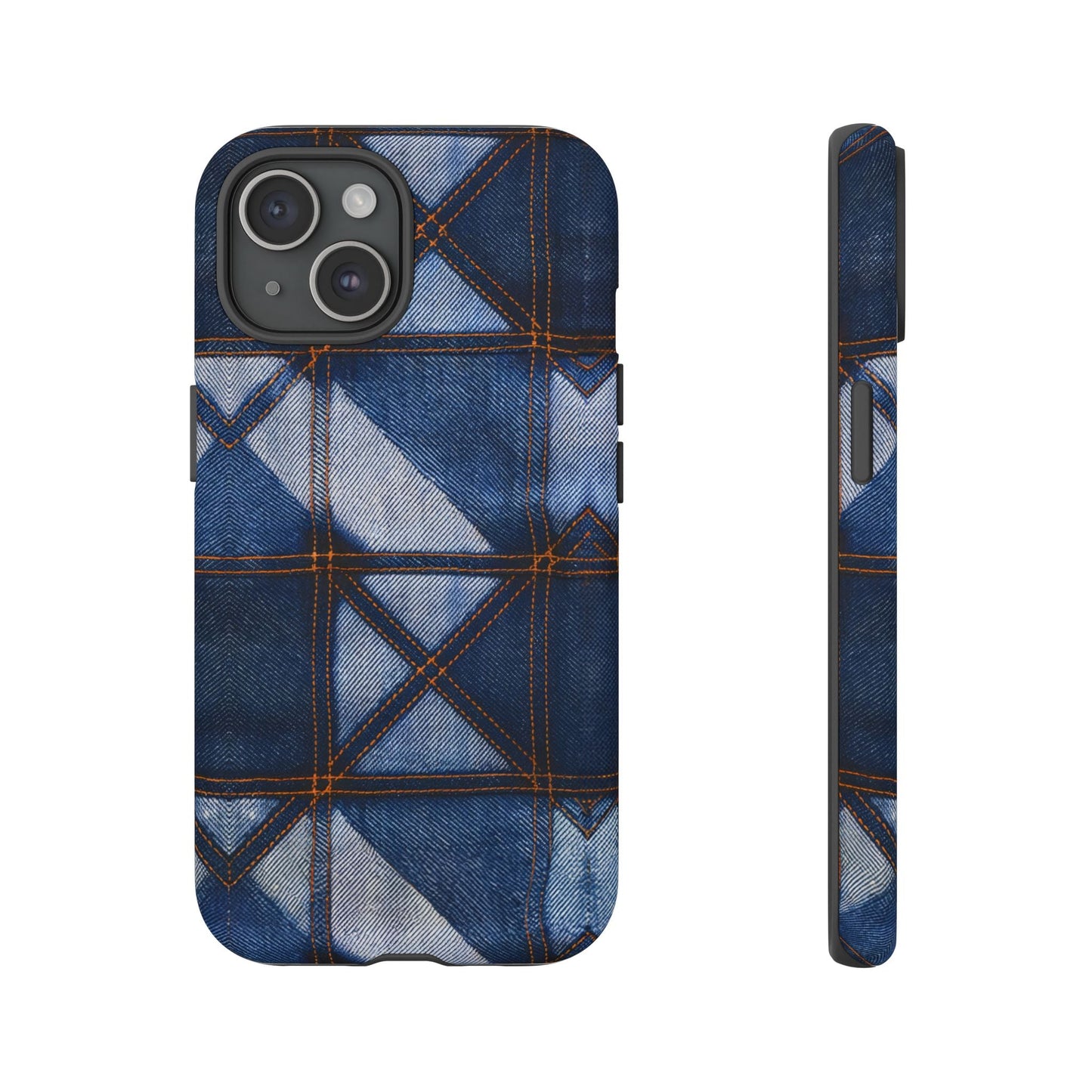 iphone case Rustic Stitch Denim iPhone 15