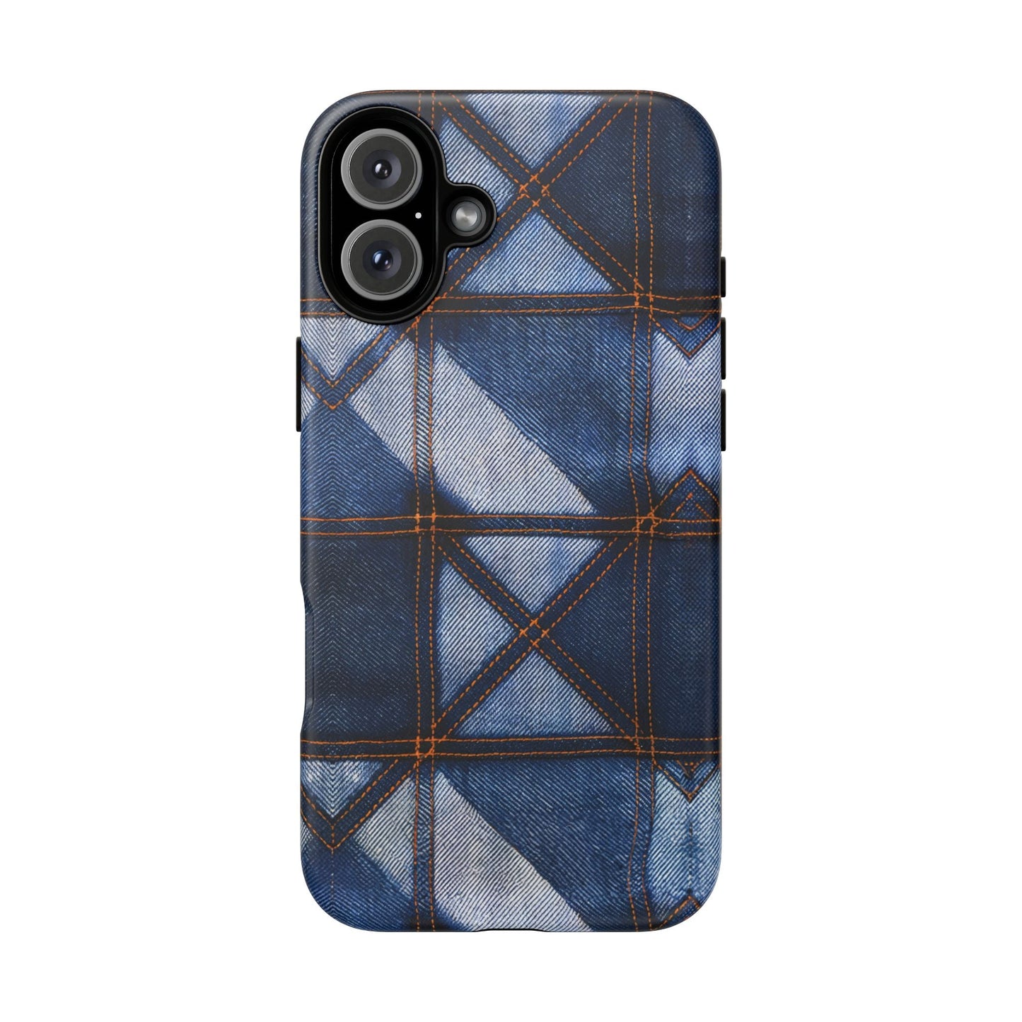iphone case Rustic Stitch Denim iPhone 16 Plus