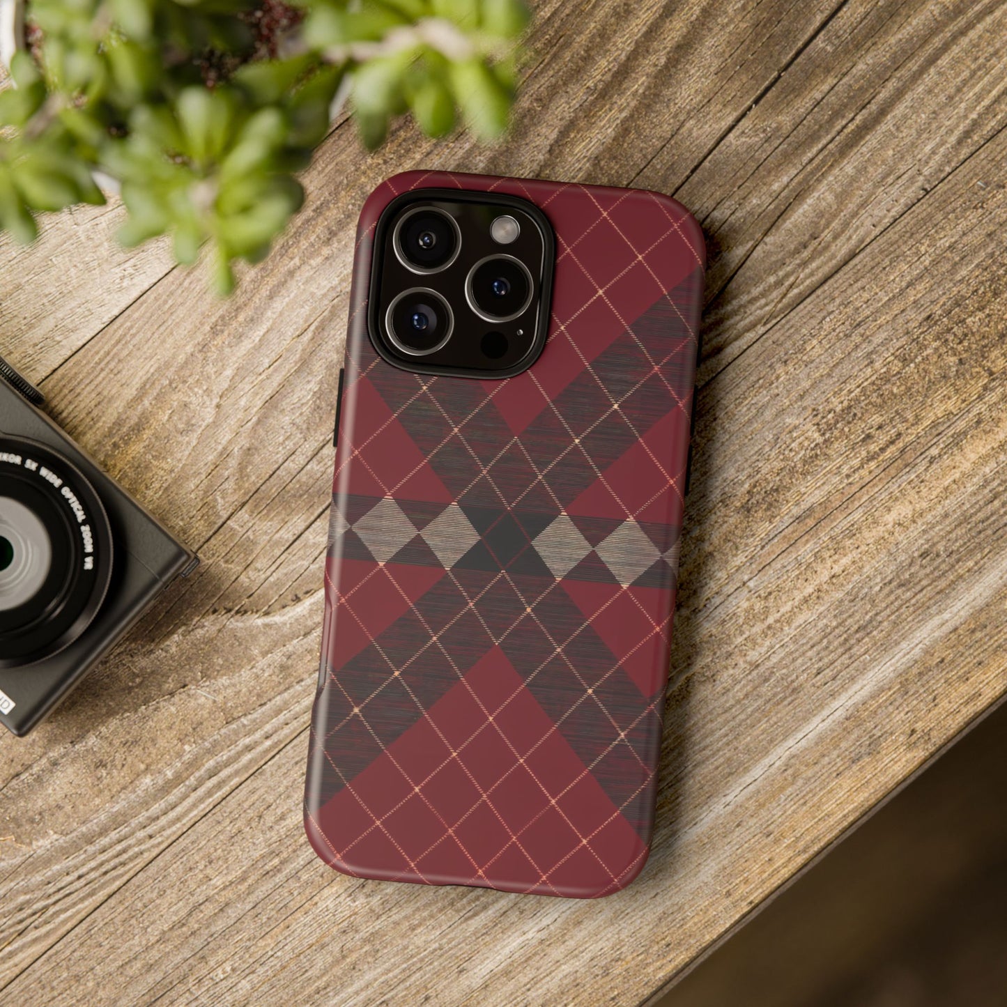 iphone case Rustic Tartan Elegance