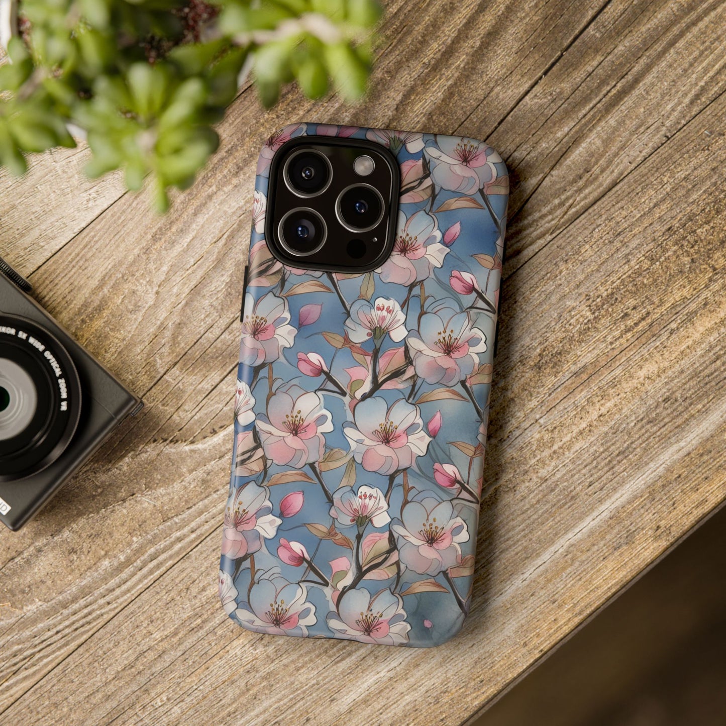 iphone case Sakura Blue Blossoms