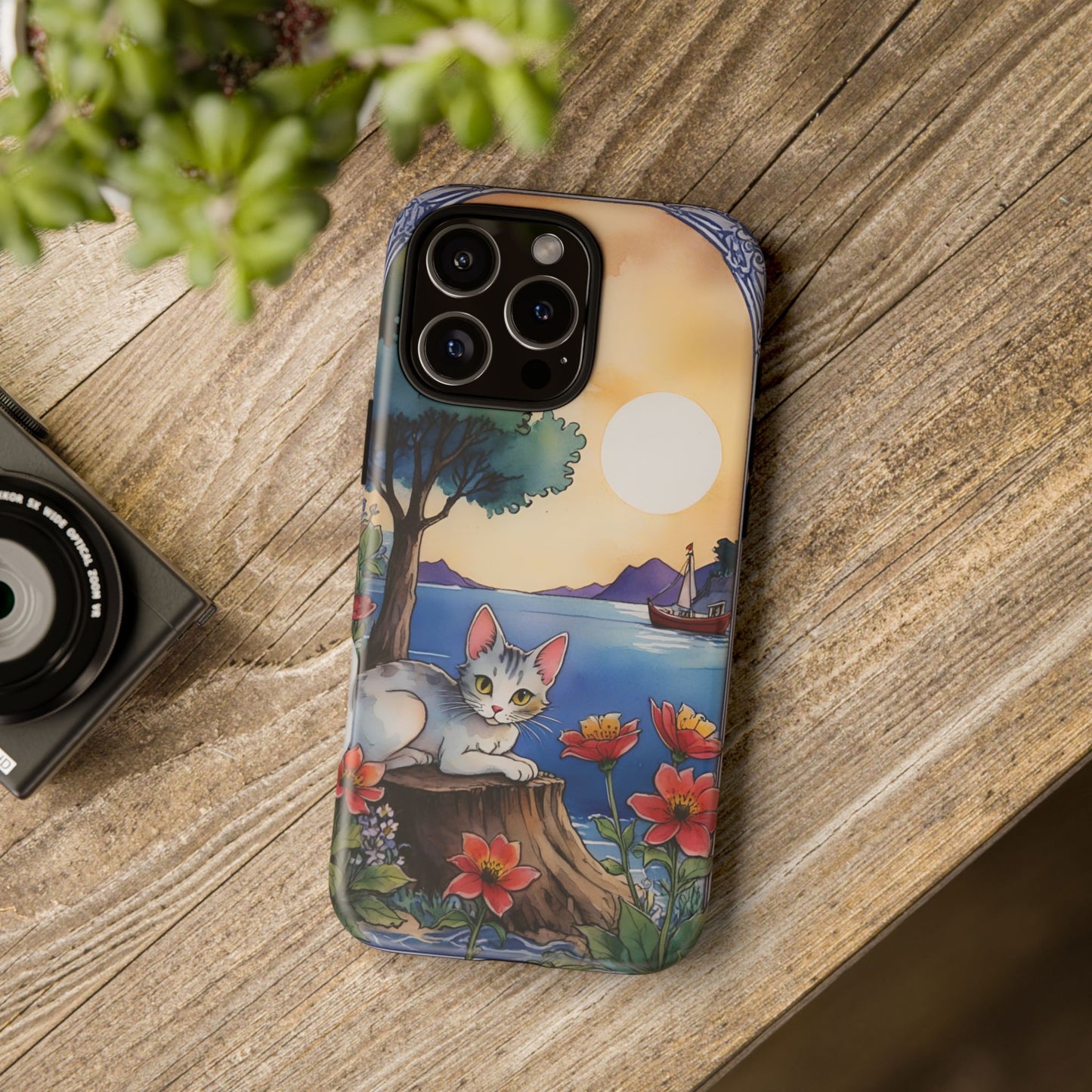 iphone case Storybook Harbor Cat