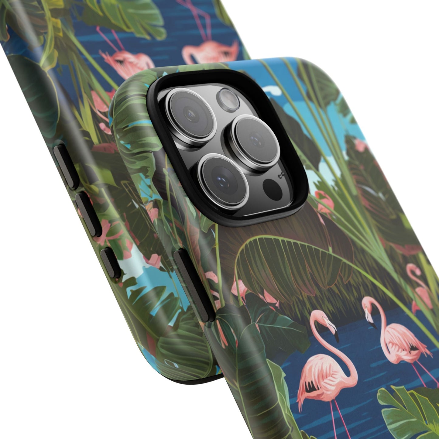 iphone case Tropical Flamingo Lagoon