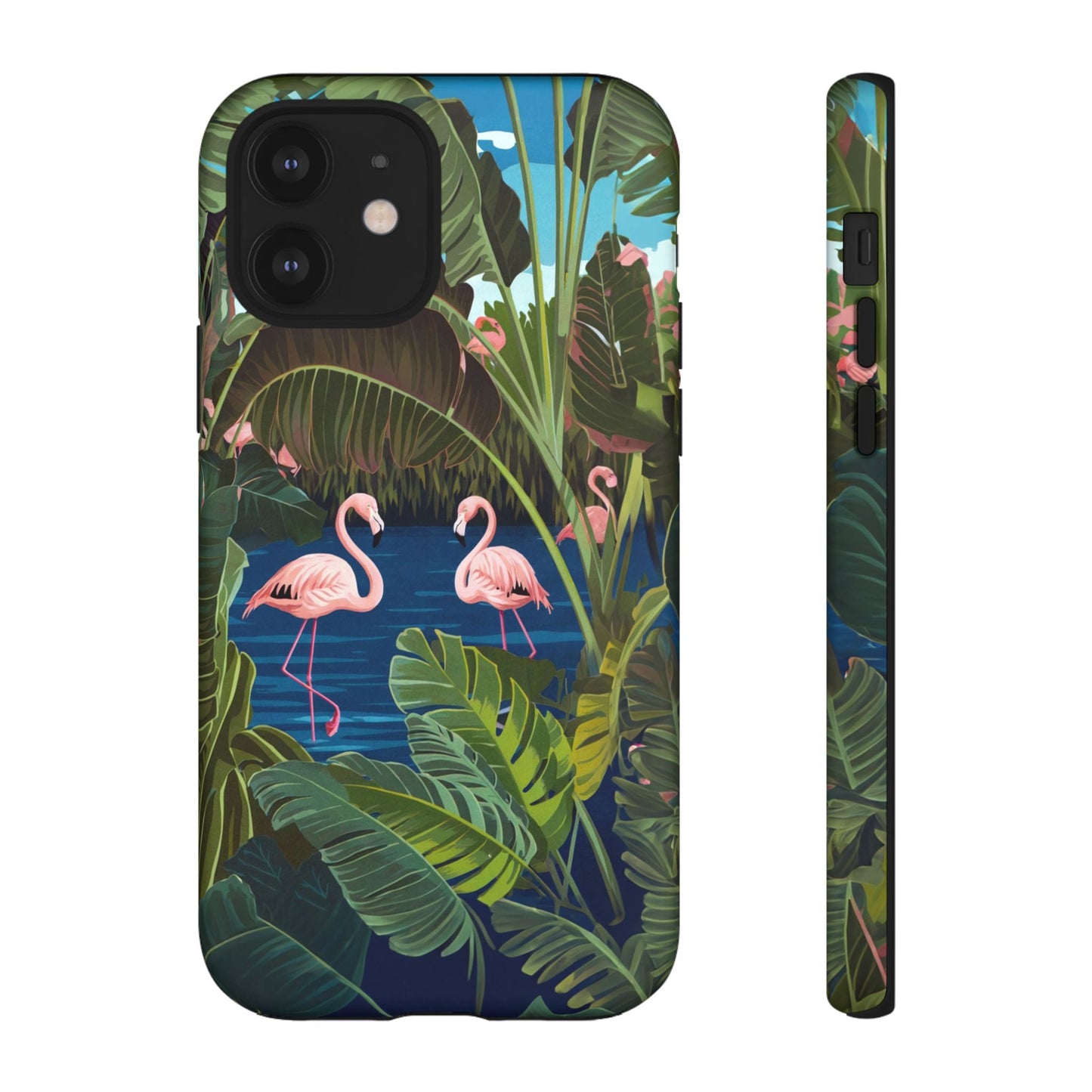 iphone case Tropical Flamingo Lagoon iPhone 12