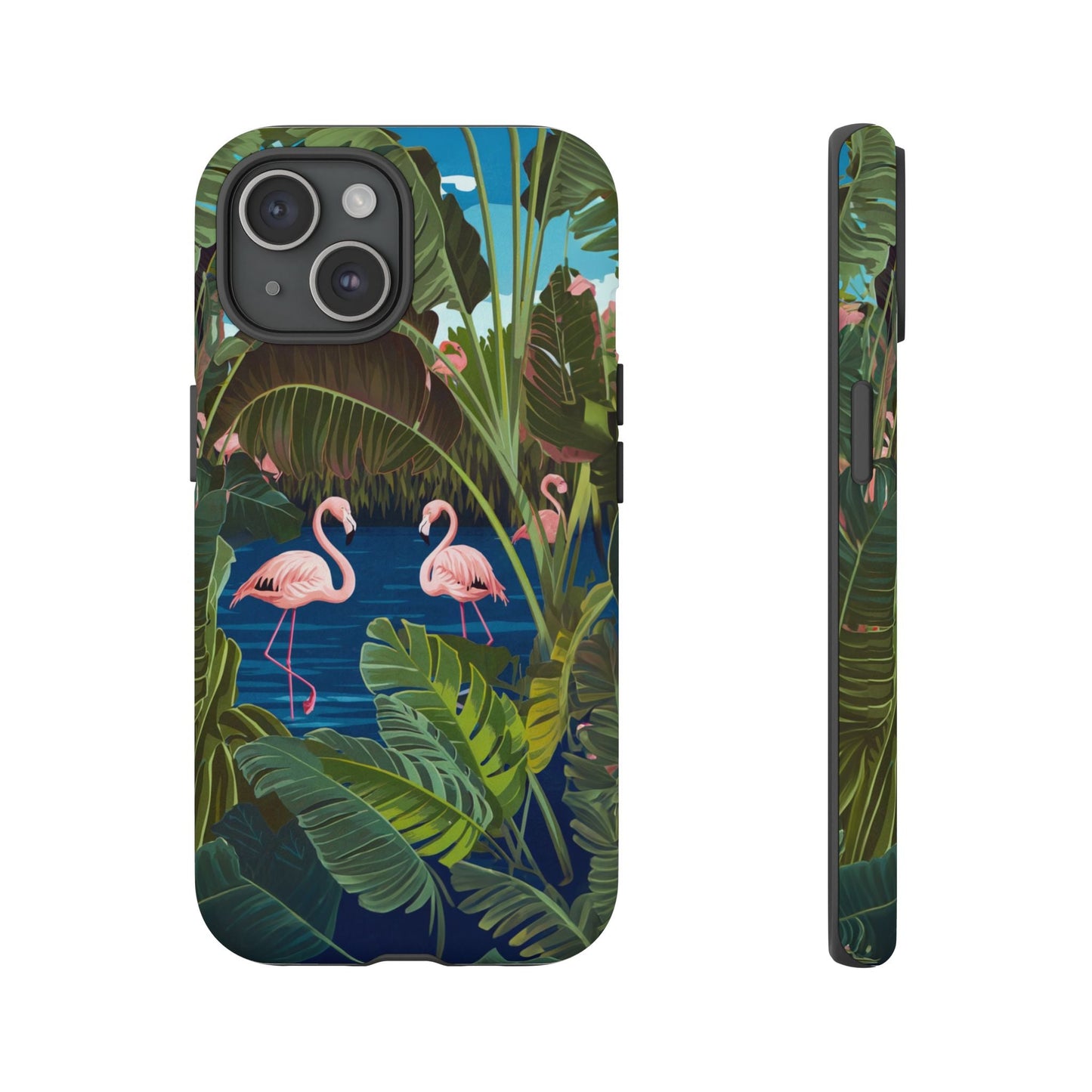iphone case Tropical Flamingo Lagoon iPhone 15