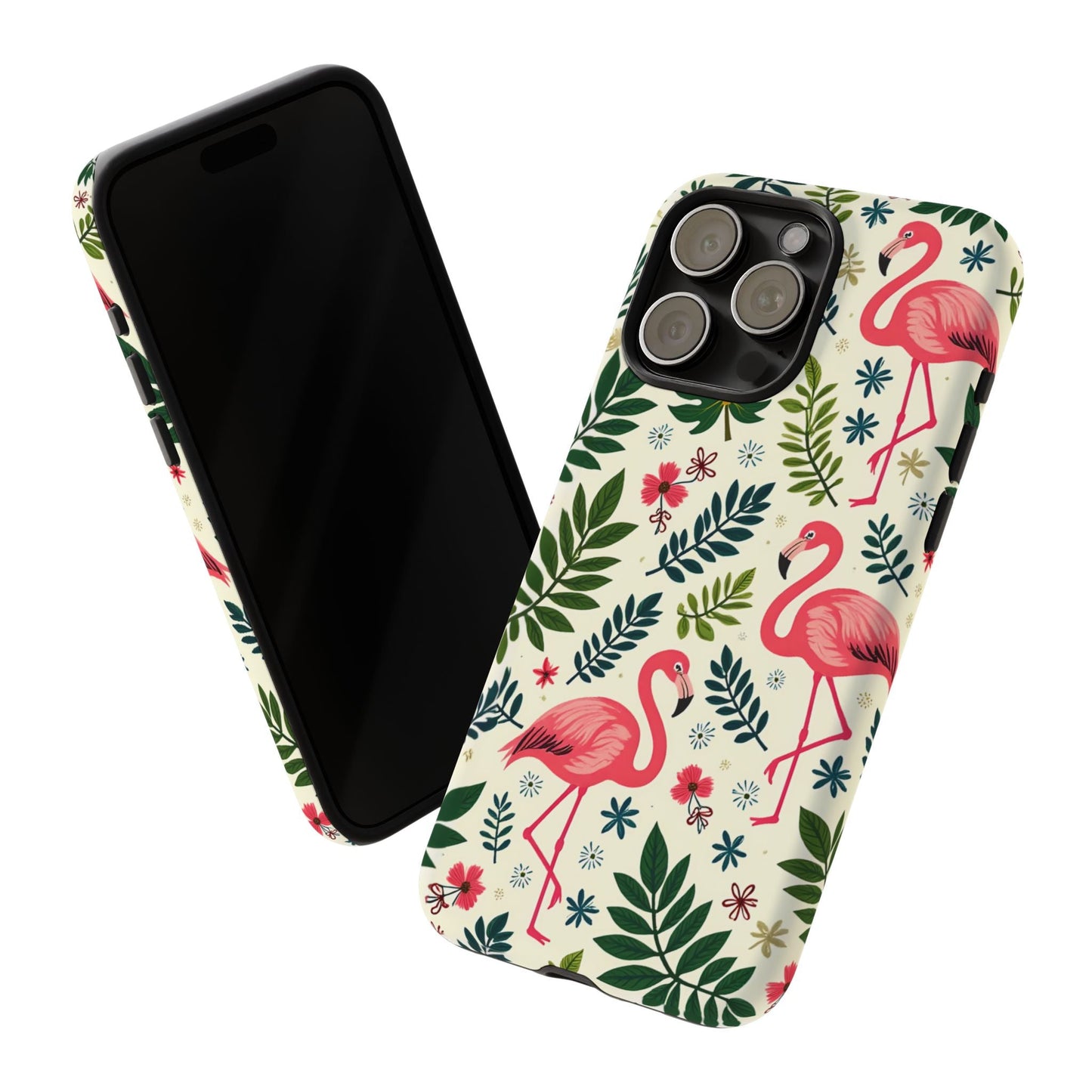 iphone case Tropical Flamingo Pattern