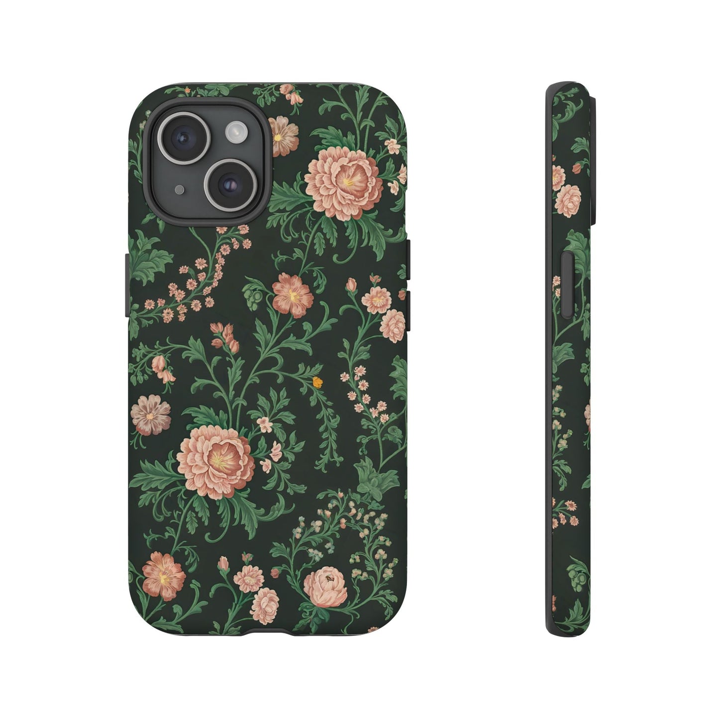 iphone case Vintage Bloom Noir iPhone 15