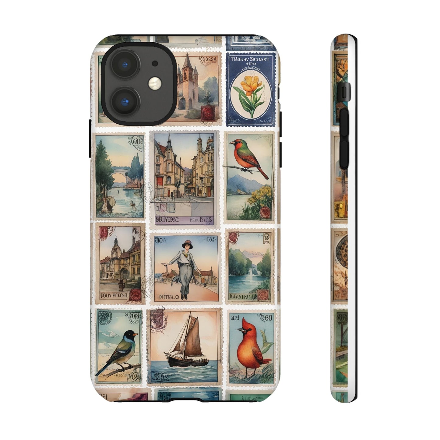 iphone case Vintage European Stamps iPhone 11