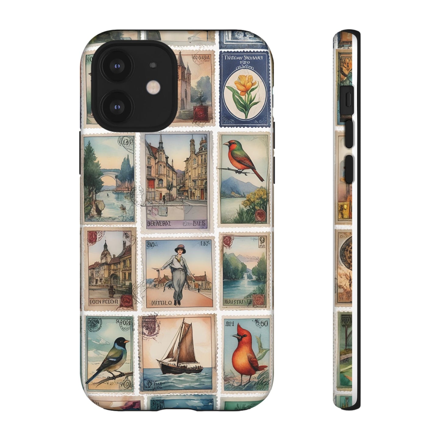 iphone case Vintage European Stamps iPhone 12