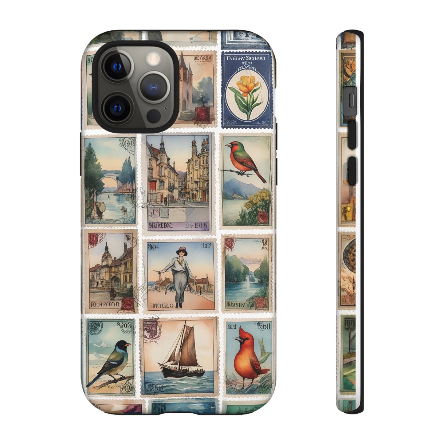 iphone case Vintage European Stamps iPhone 12 Pro