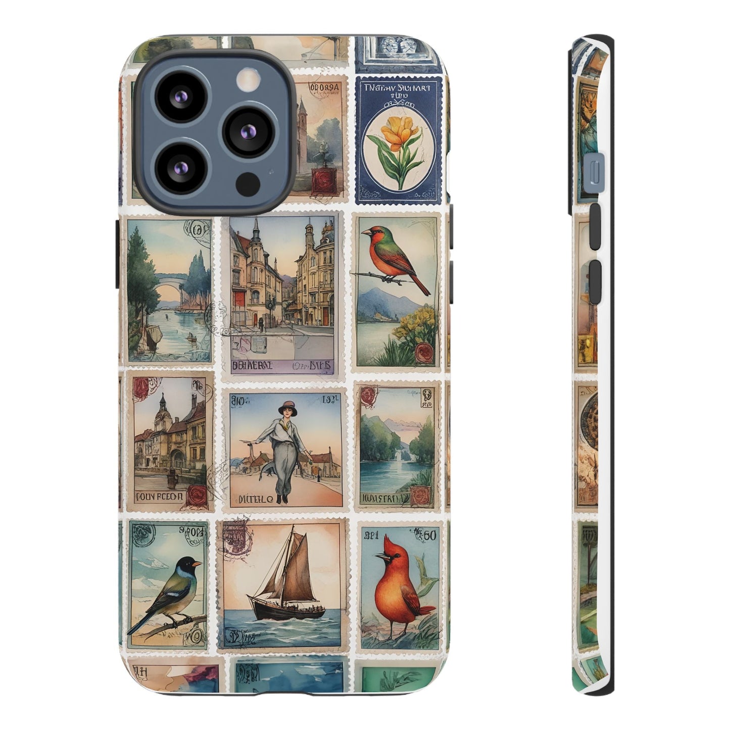 iphone case Vintage European Stamps iPhone 13 Pro Max
