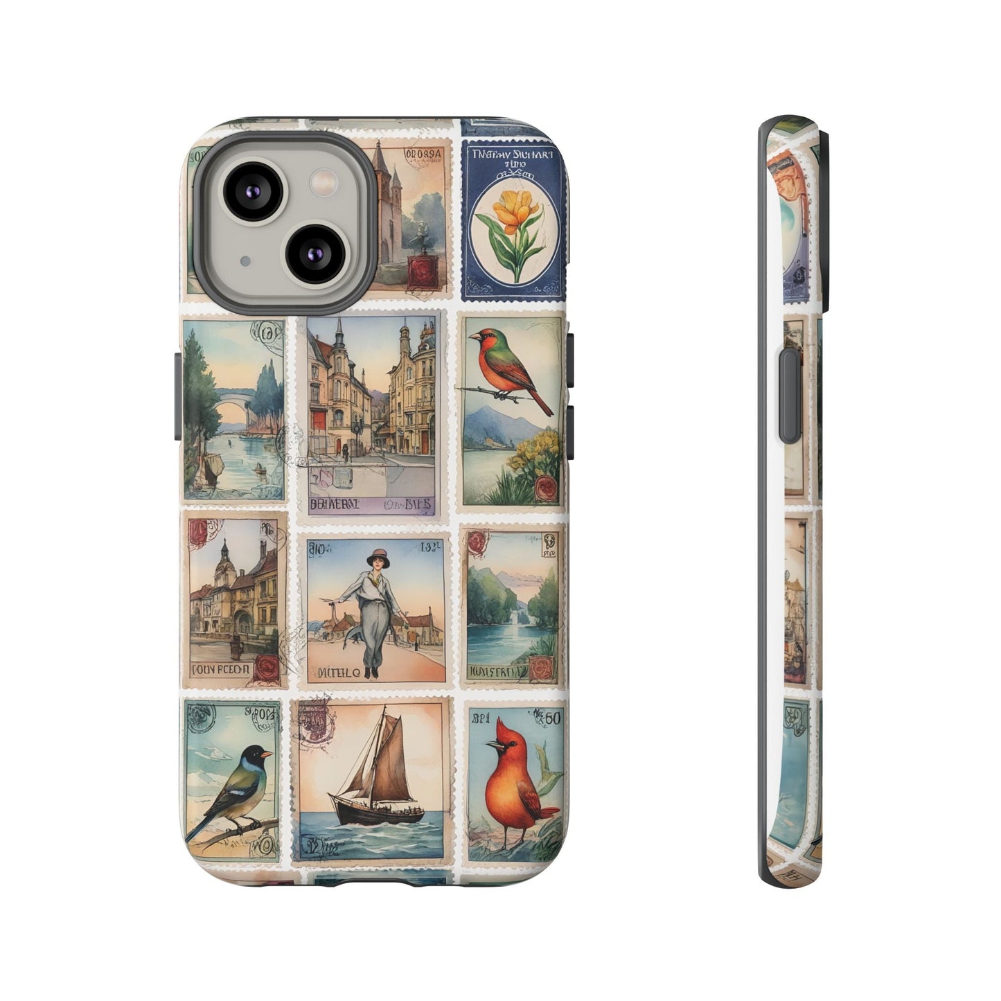 iphone case Vintage European Stamps iPhone 14