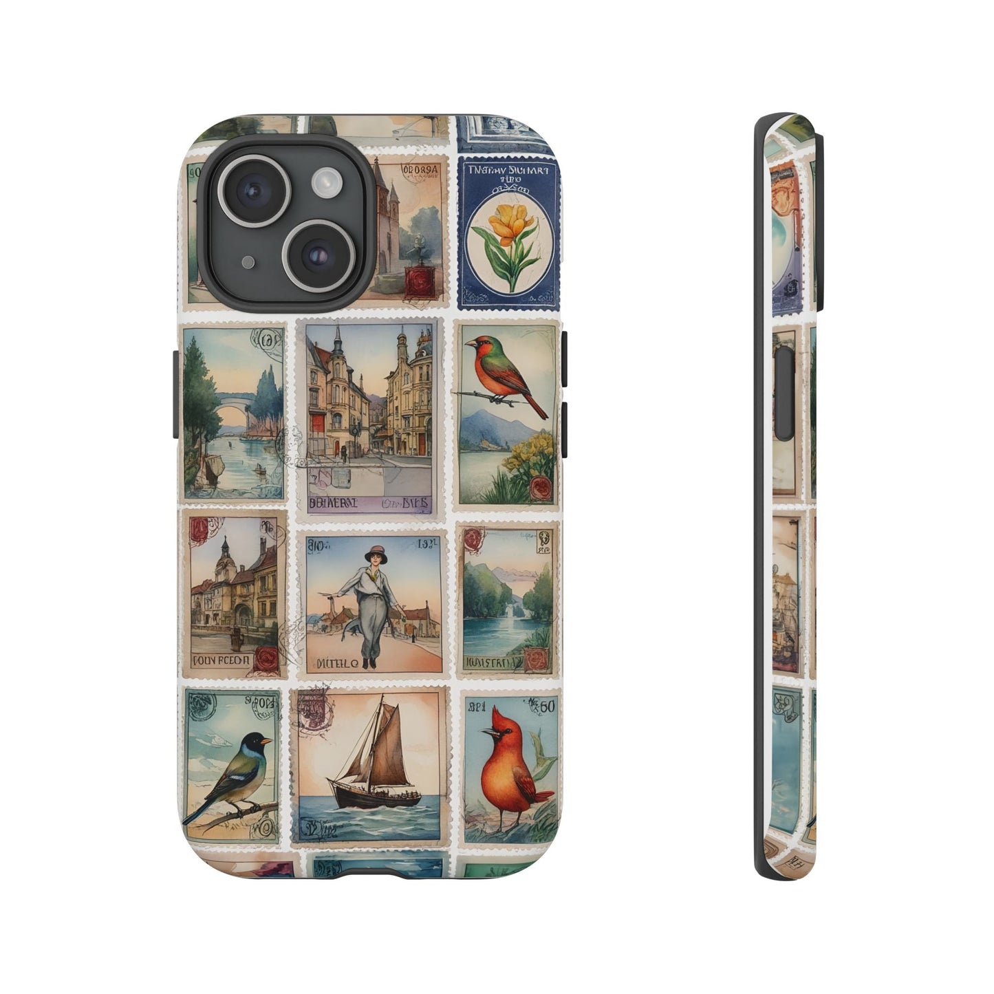 iphone case Vintage European Stamps iPhone 15