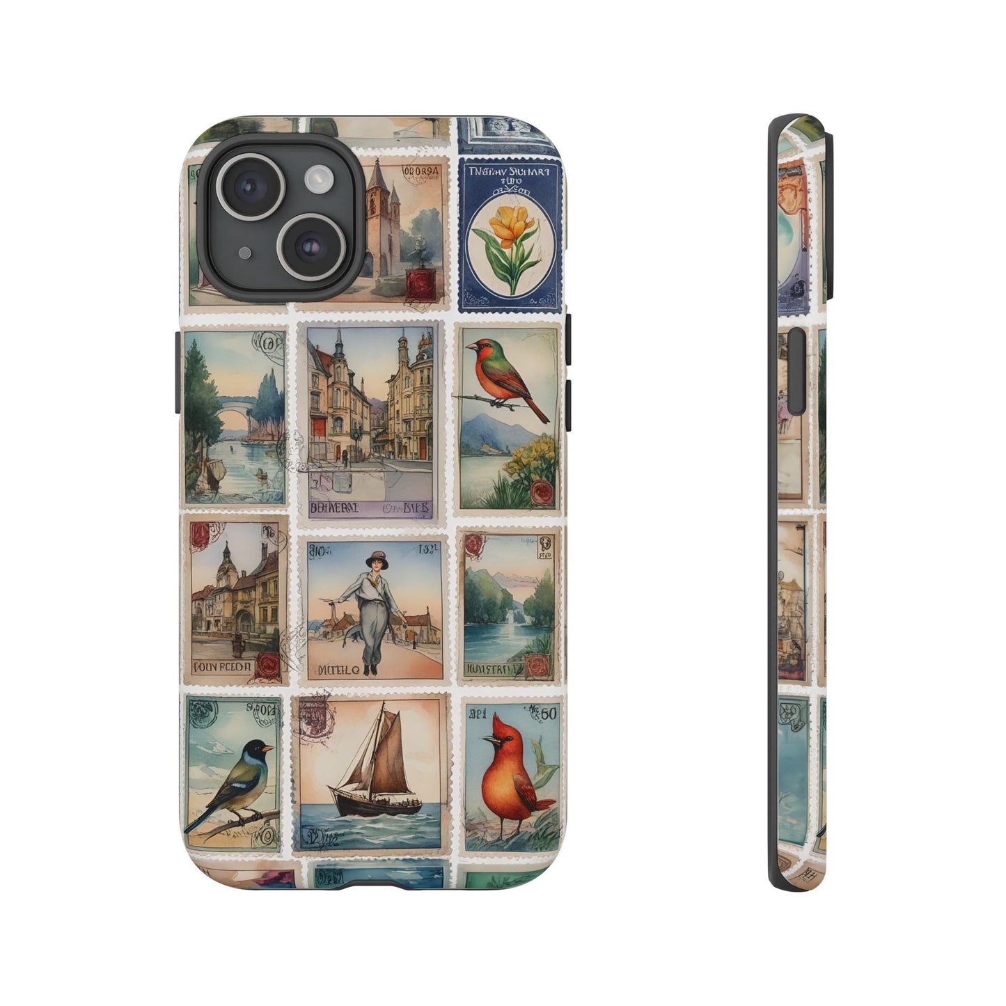 iphone case Vintage European Stamps iPhone 15 Plus