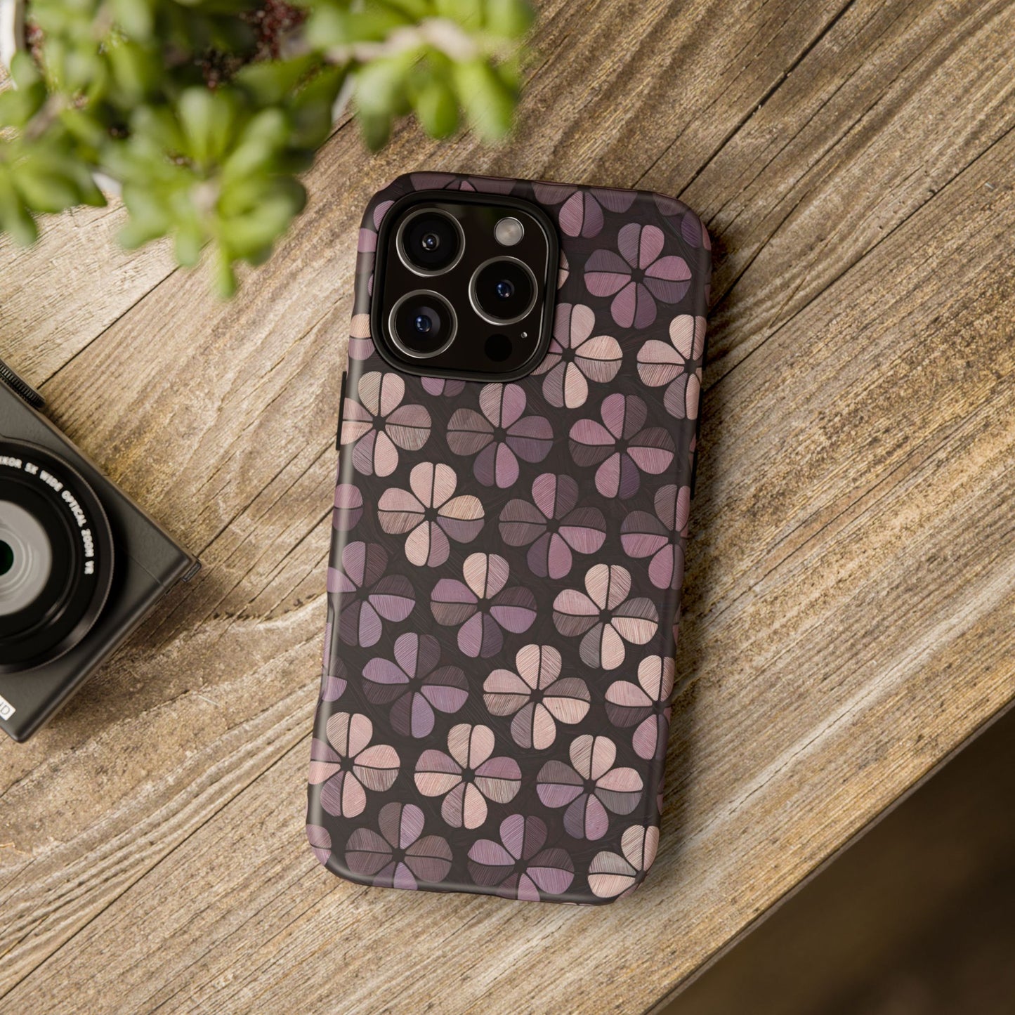 iphone case Violet Blossom Mosaic