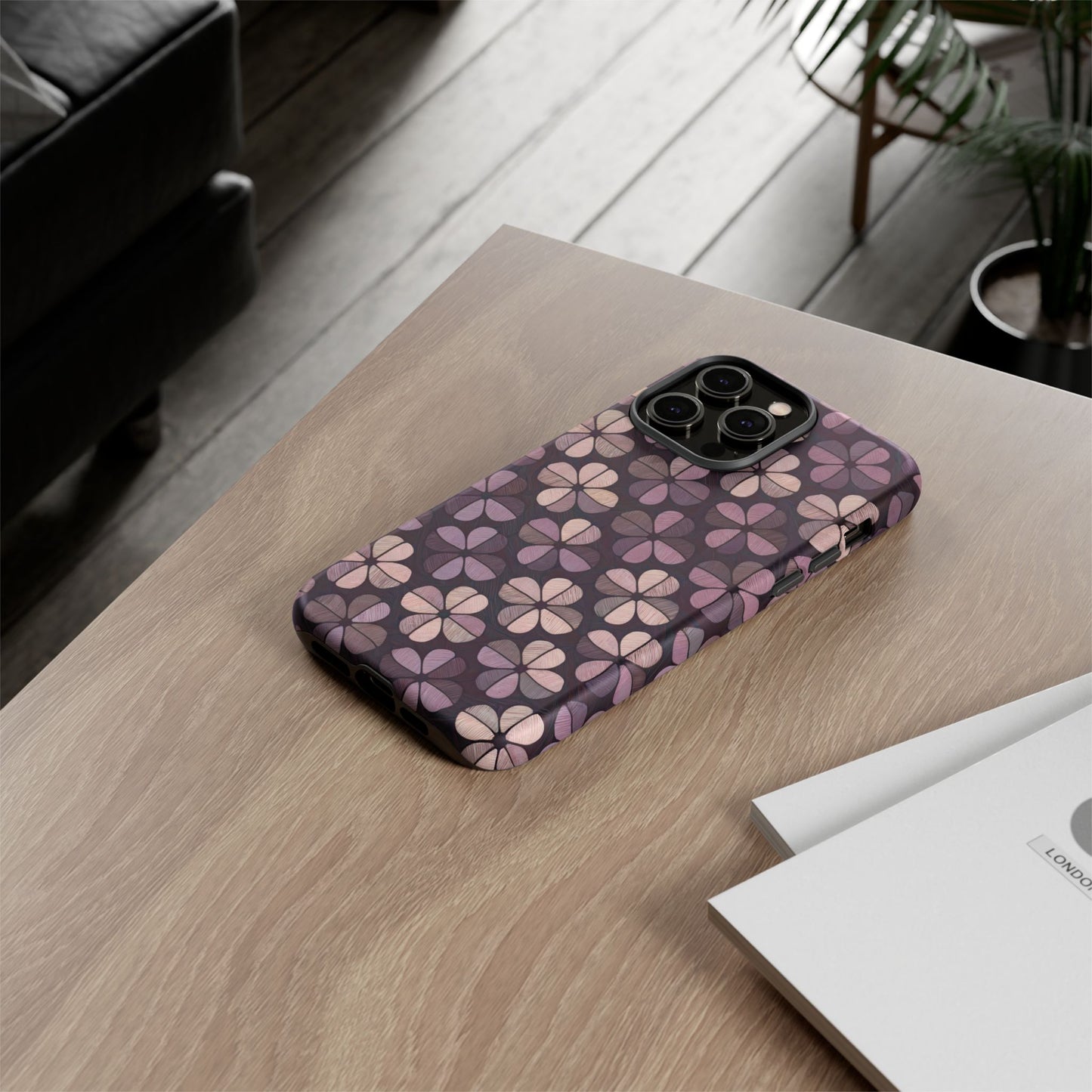 iphone case Violet Blossom Mosaic